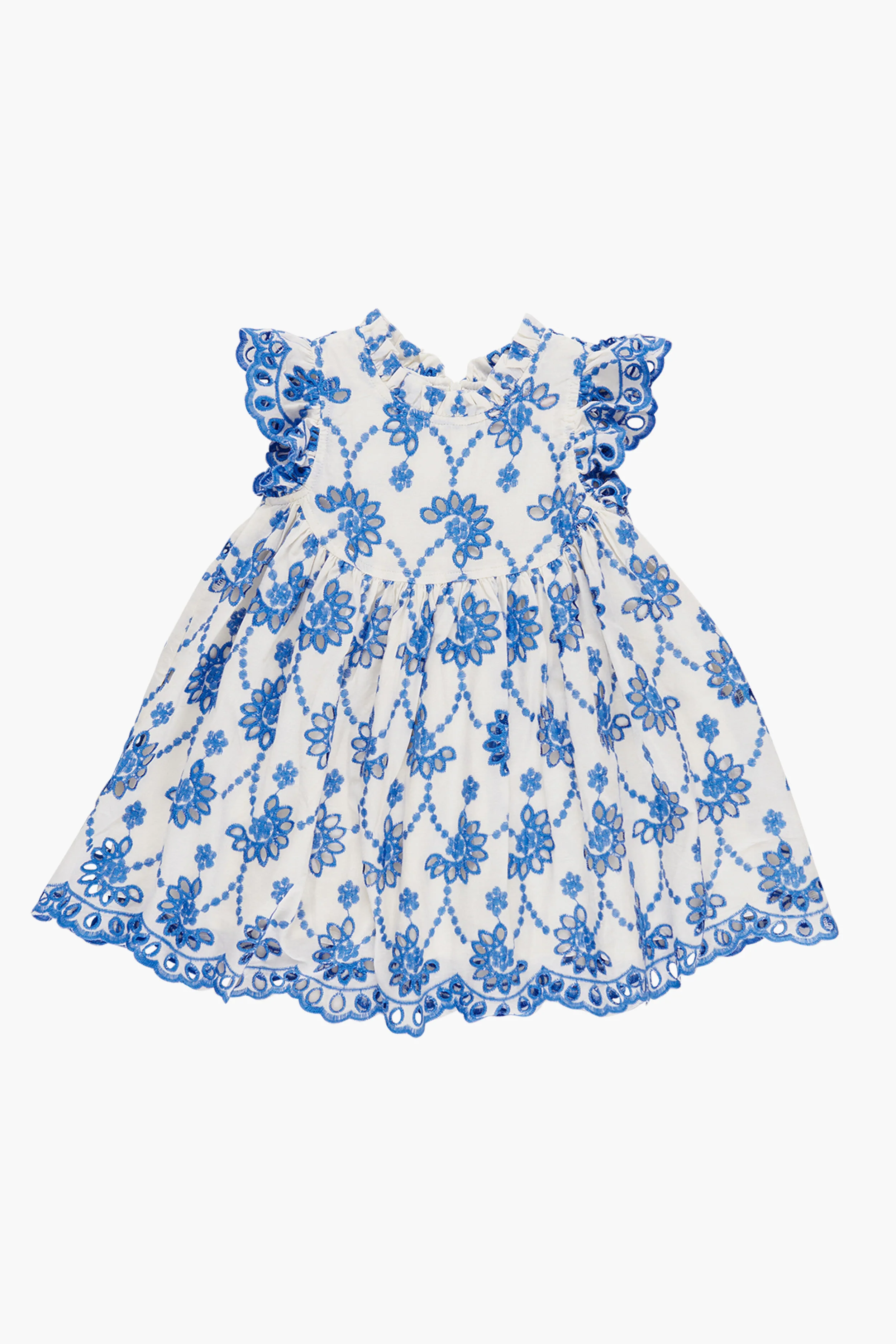 Blue Eyelet Cynthia Dress - Image 3