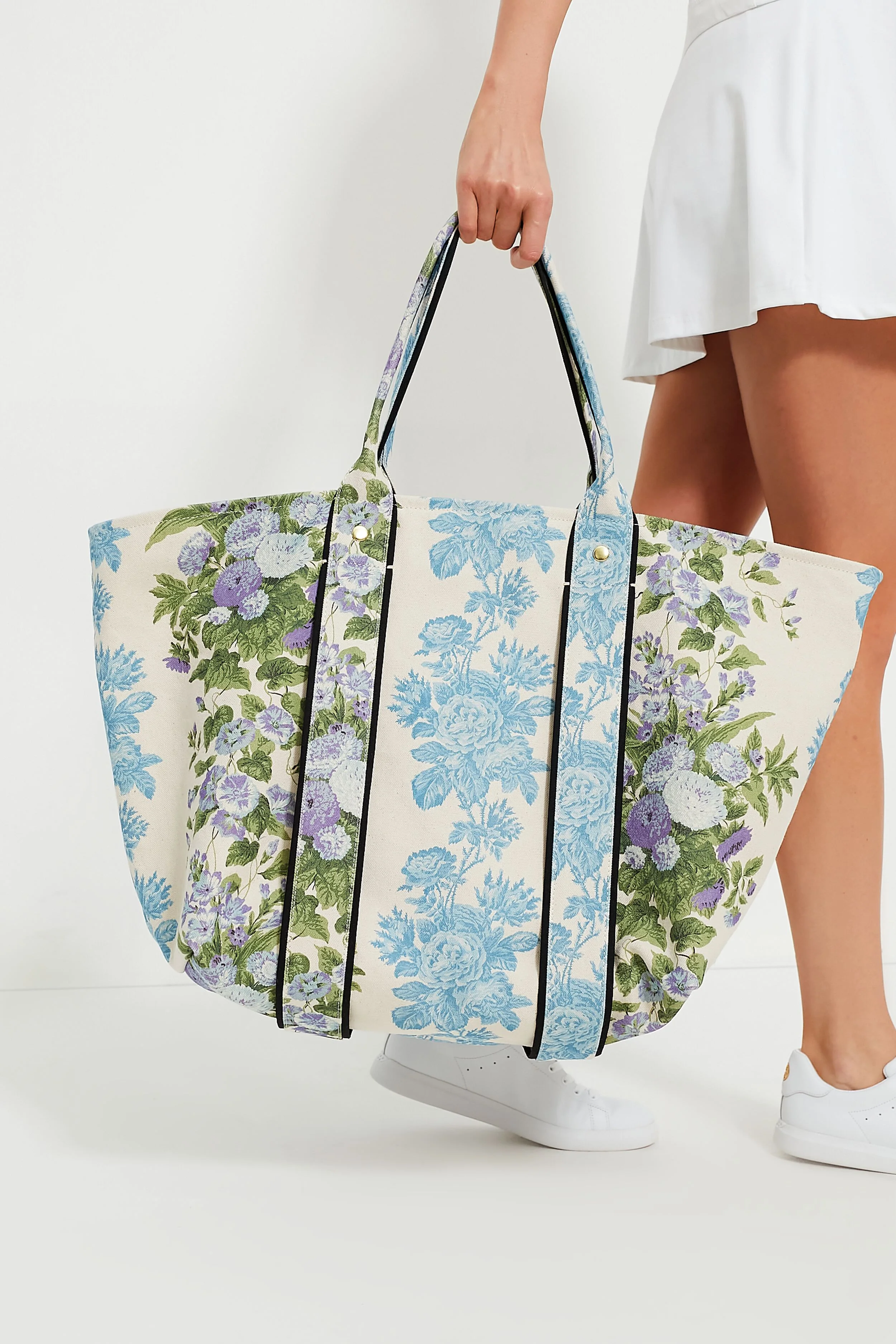 Blue Floral Stripe Giant Trop Avion - Image 4