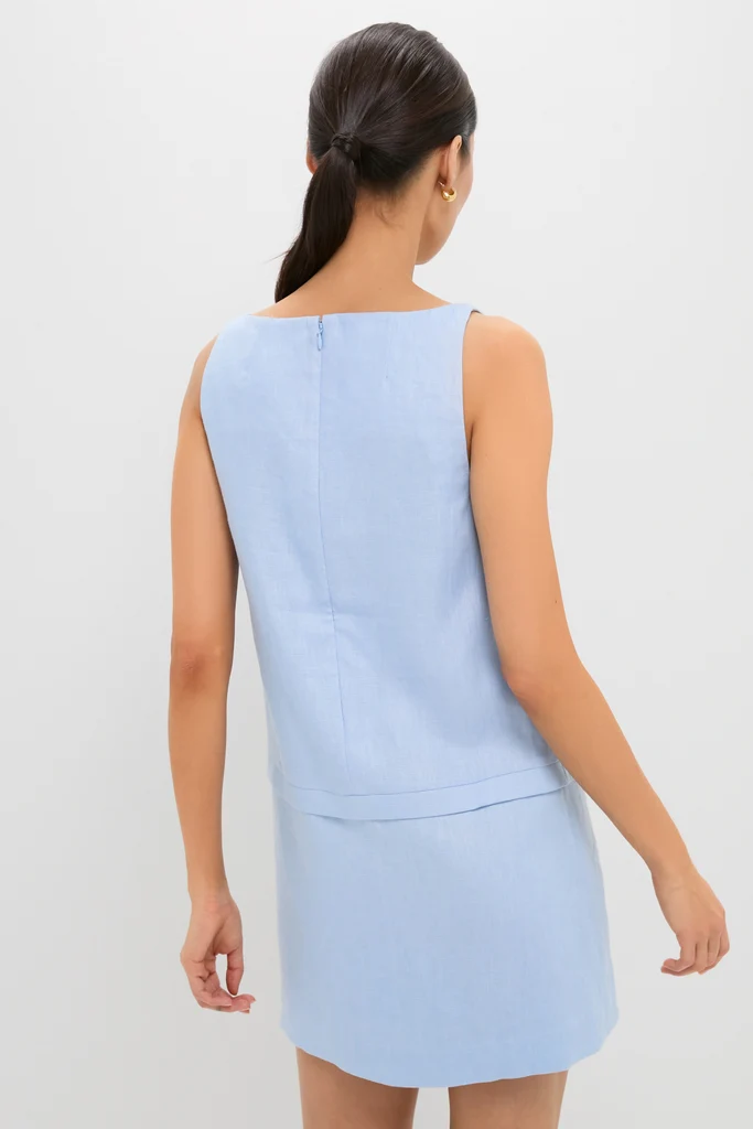 Blue Harper Mini Dress - Image 4