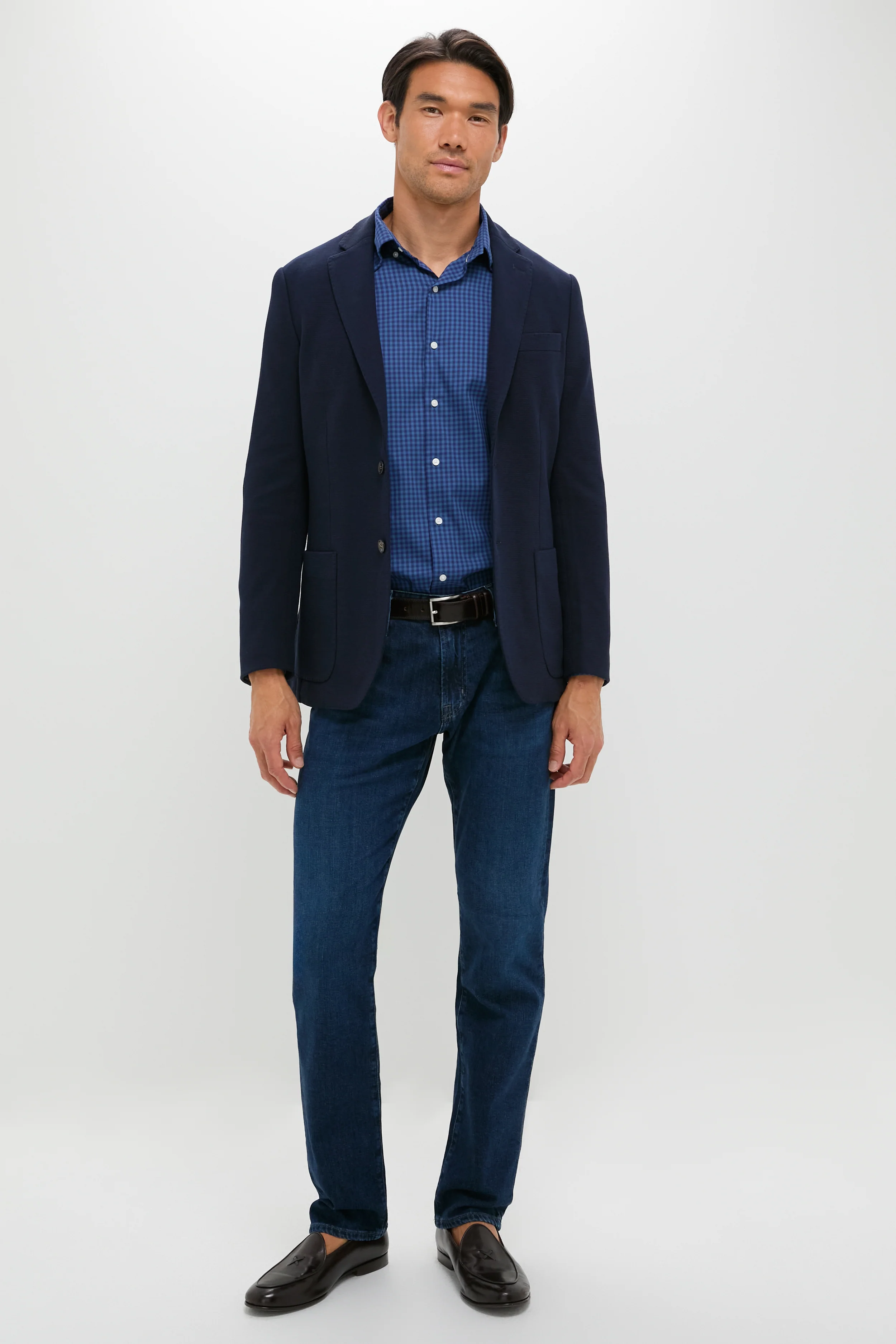 Blue Haze Conway Crown Lite Cotton-Stretch Sport Shirt - Image 2