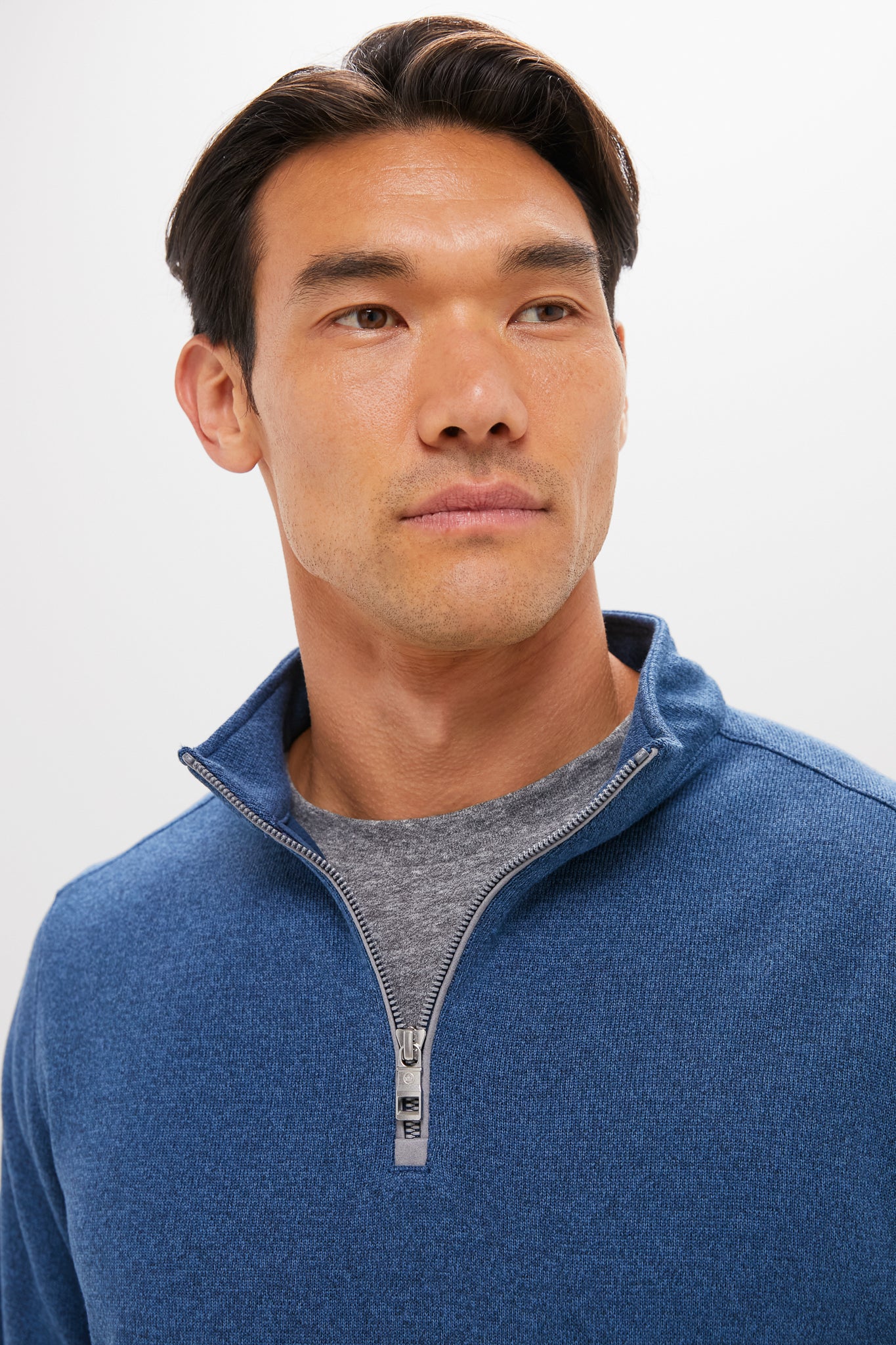 Blue Haze Crown Sweater Fleece Quarter Zip - Image 5
