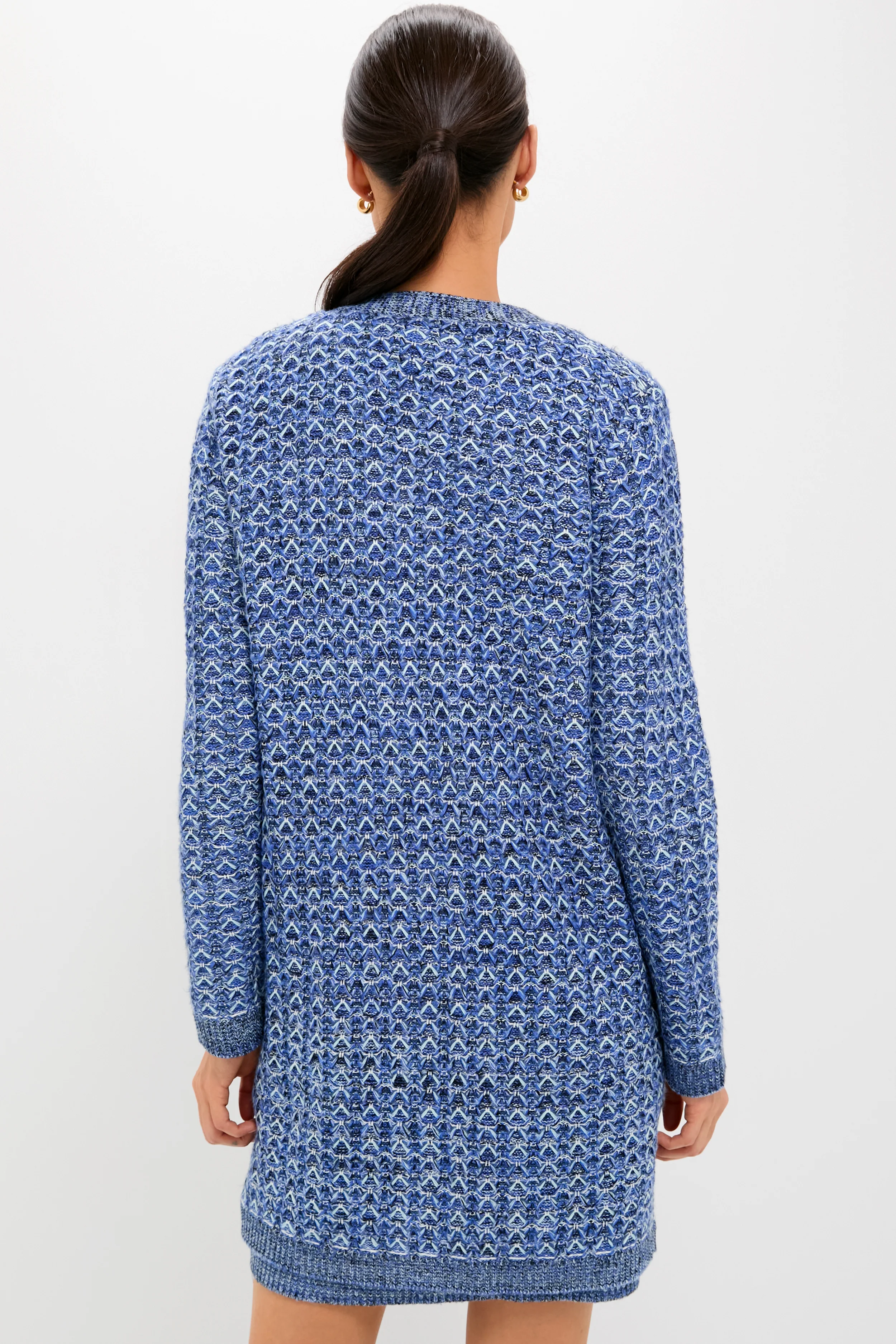 Blue Knit Liv Cardigan - Image 4