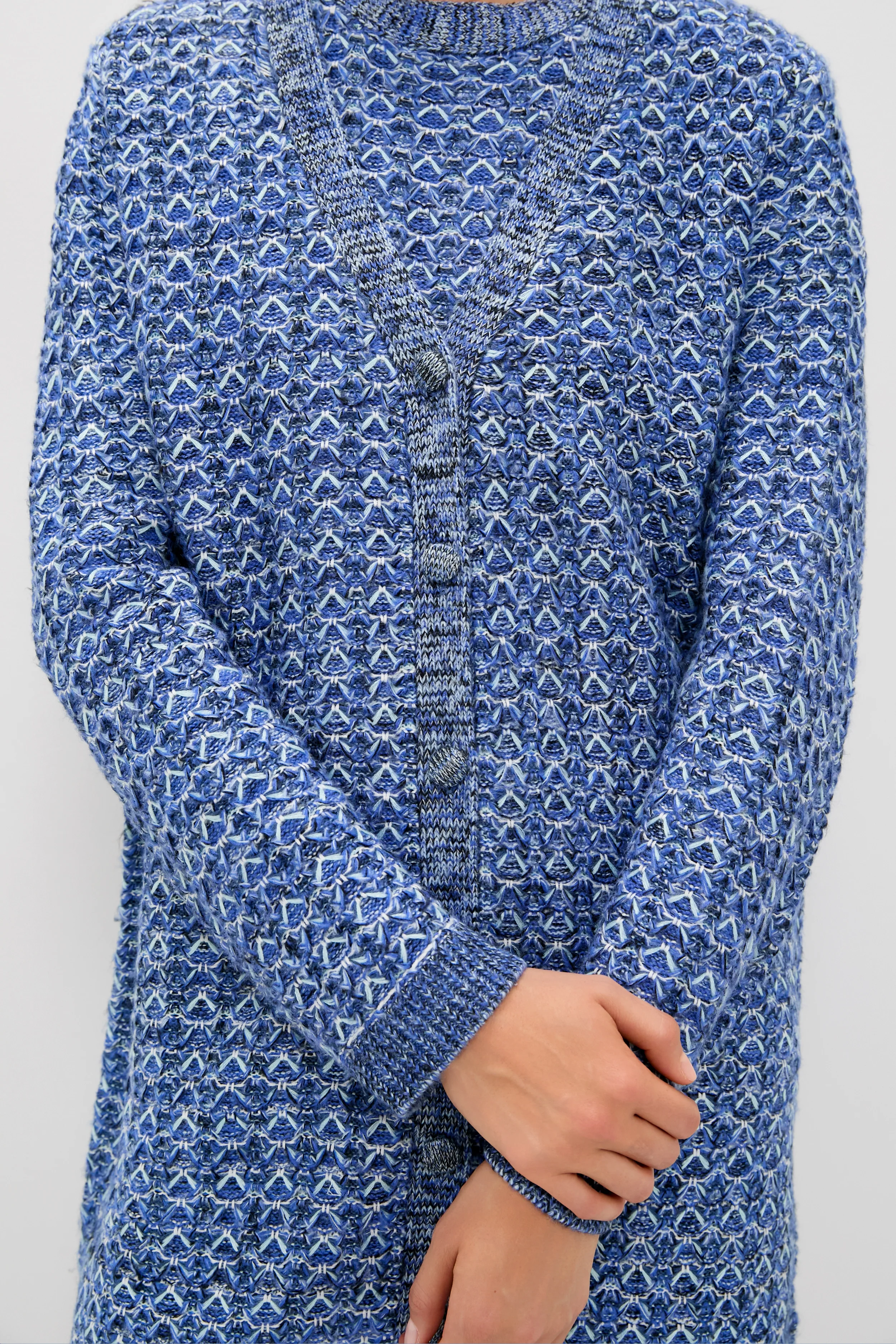Blue Knit Liv Cardigan - Image 5