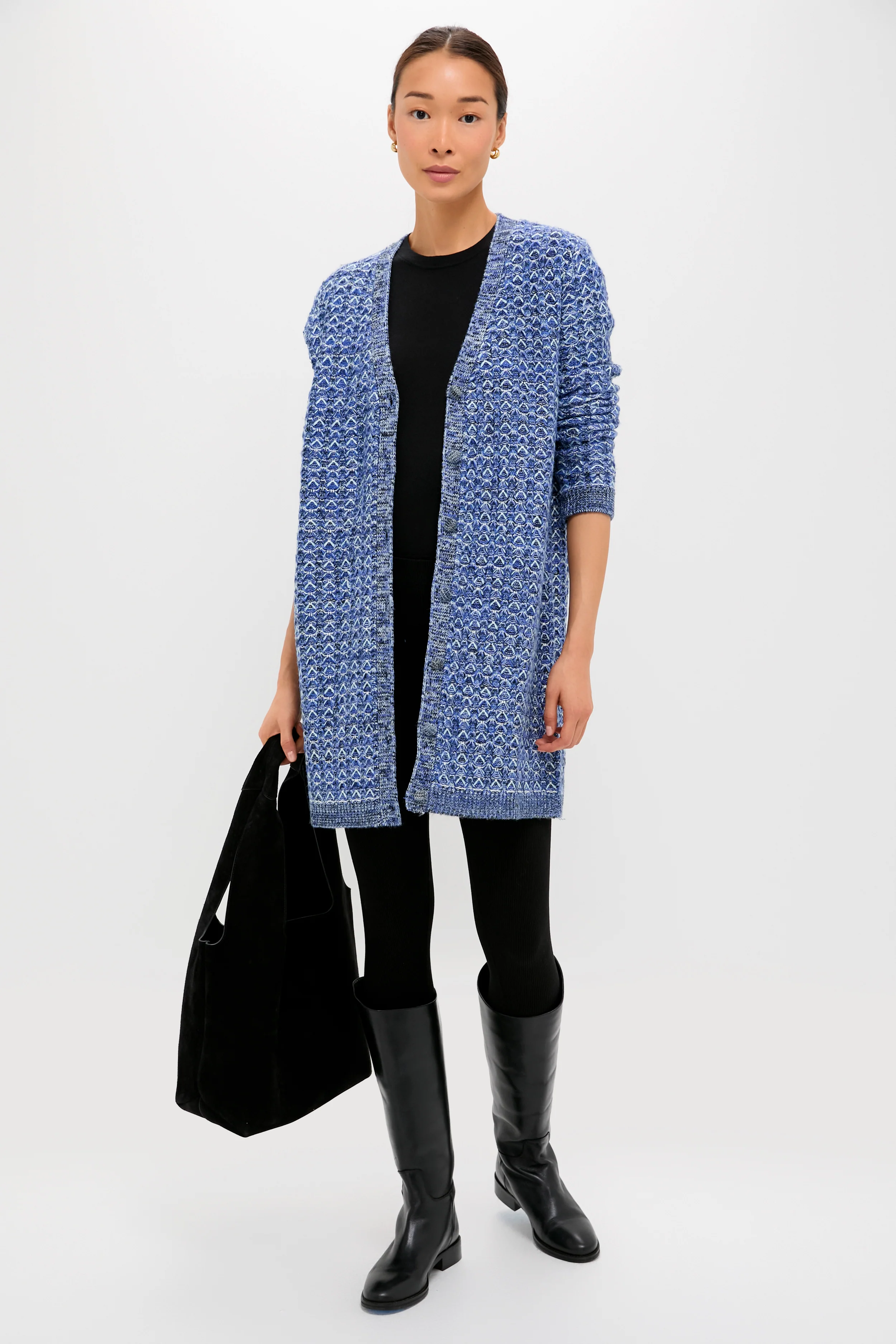 Blue Knit Liv Cardigan - Image 7