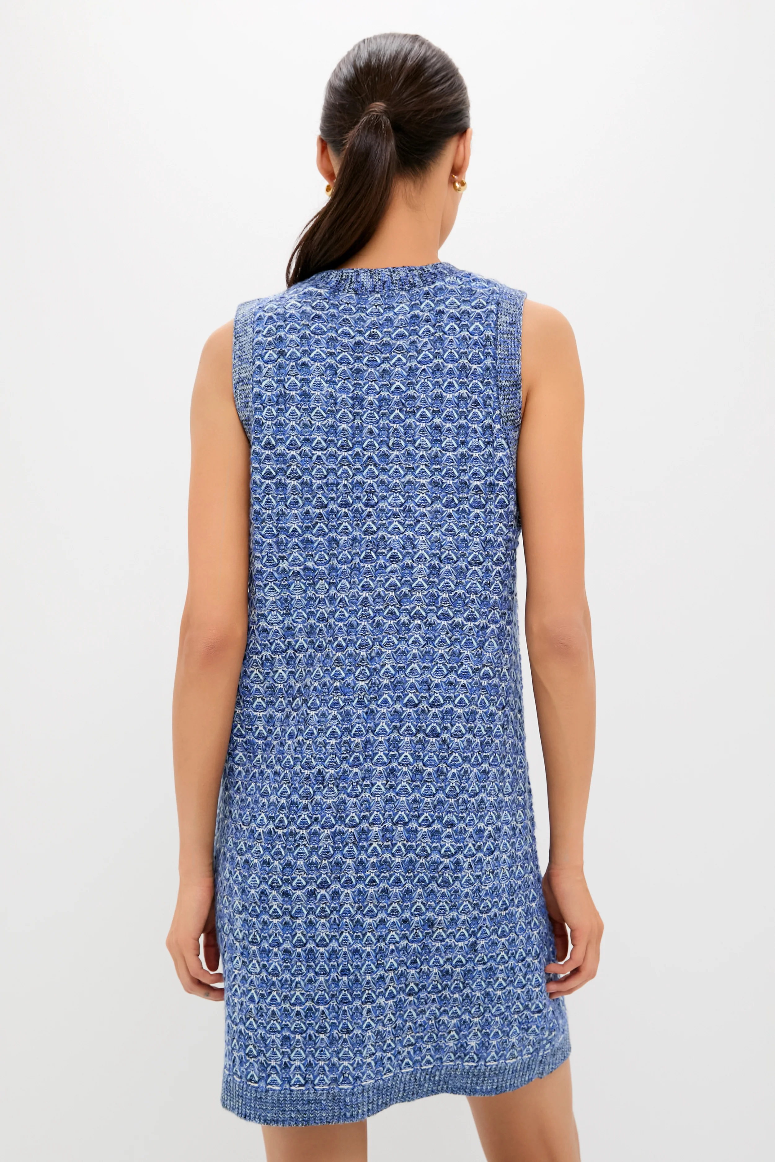 Blue Knit Marie Dress - Image 3