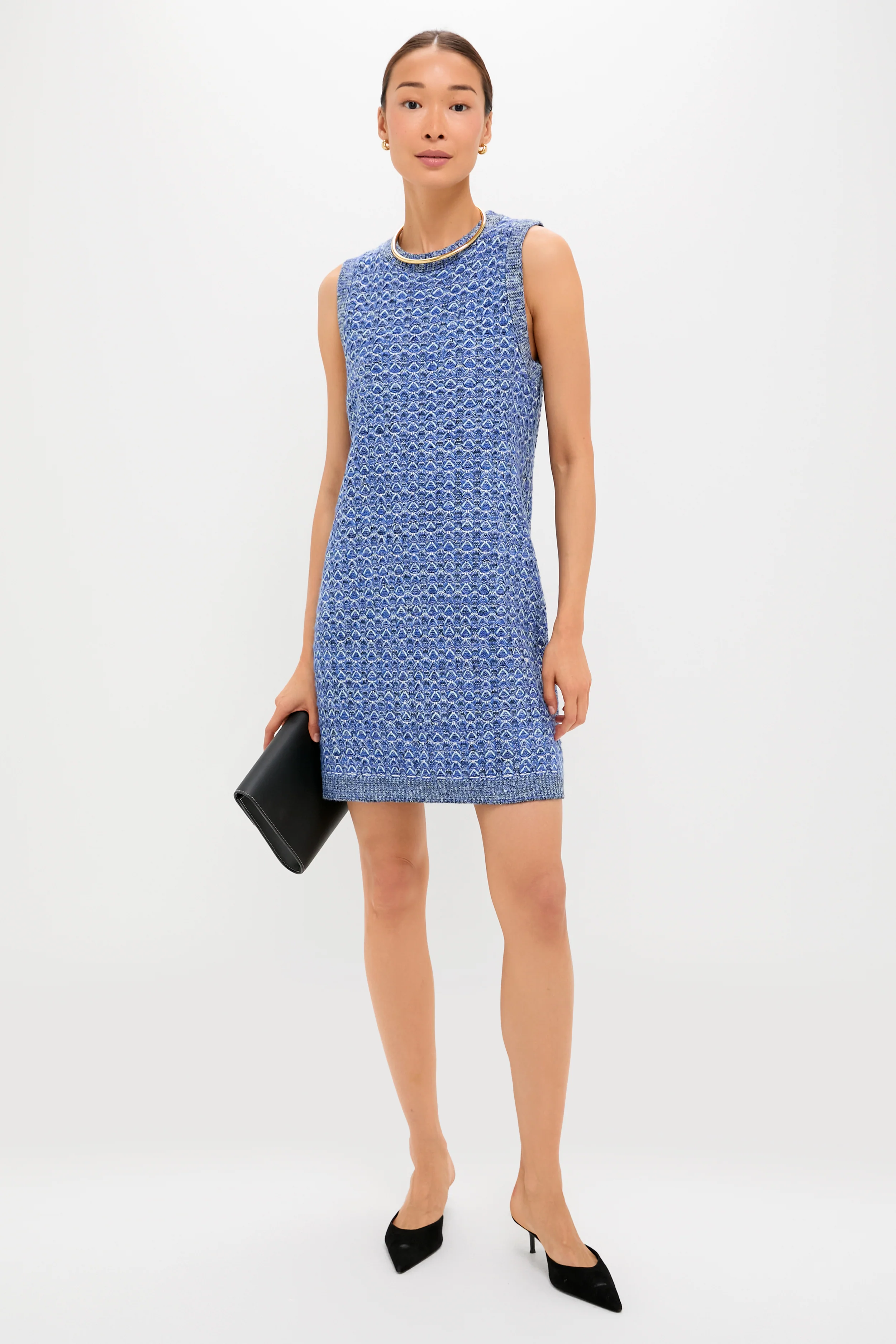 Blue Knit Marie Dress - Image 6