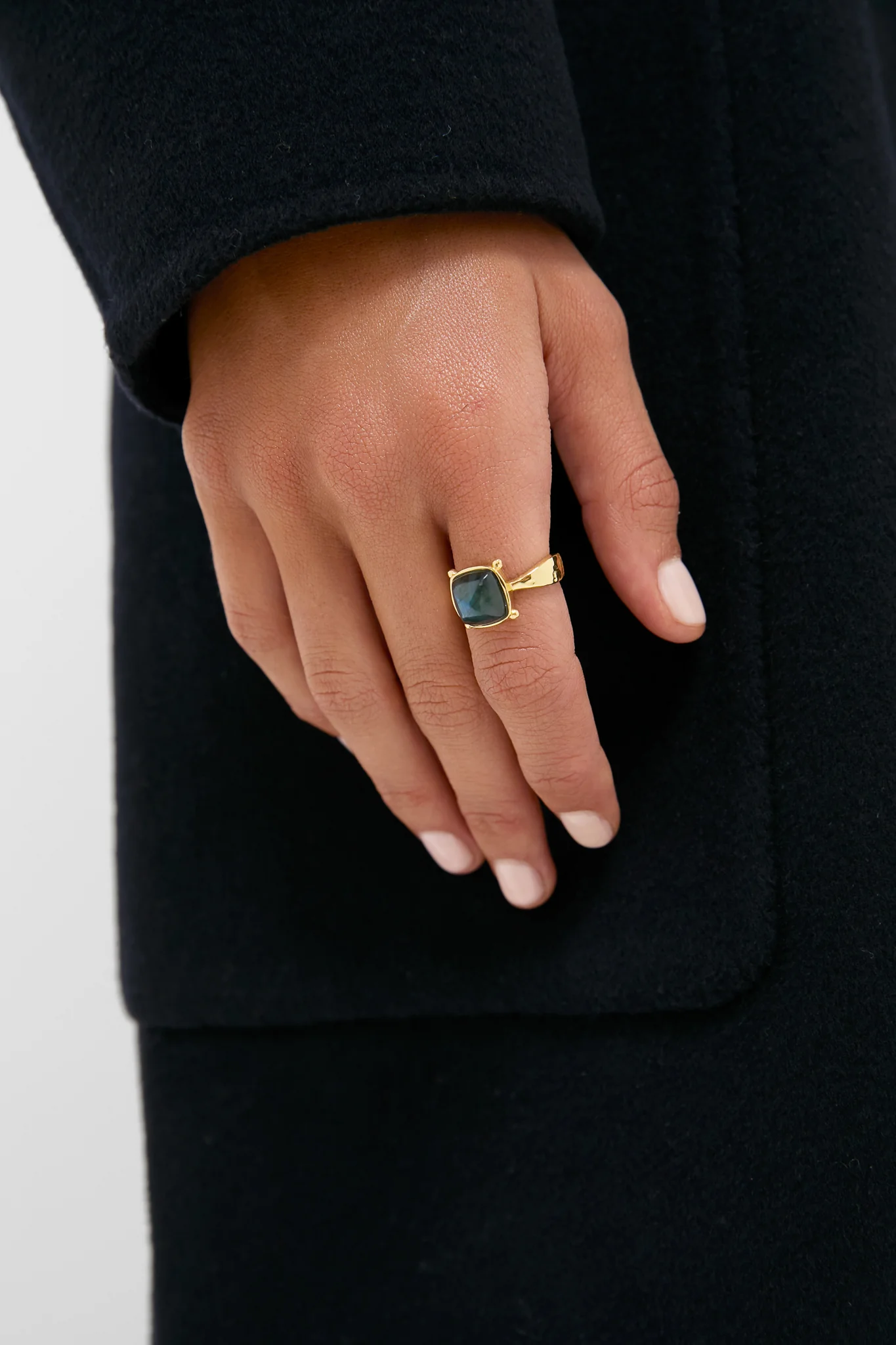 Blue Labradorite Mystic Eye Gem Ring - Image 2