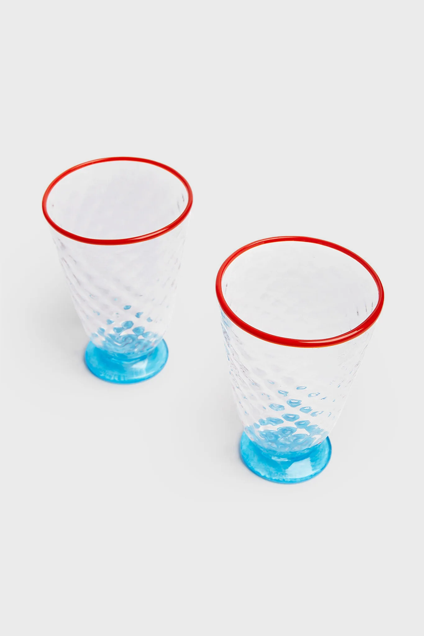 Blue Quilted Glasses Set of 2 - Image 3