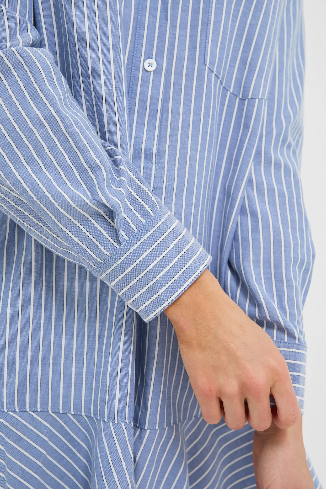 Blue Stripe Callahan Shirt Dress - Image 6