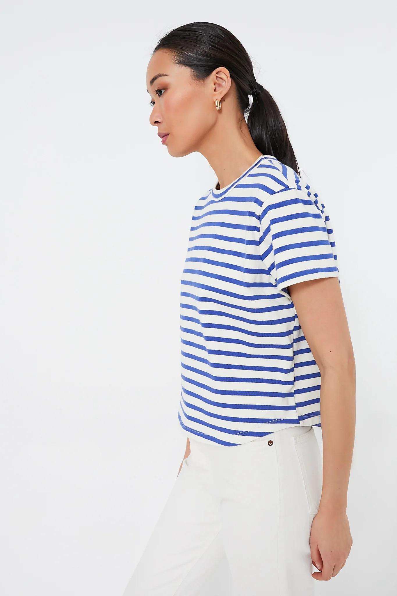 Blue Stripe Parker Classic Tee - Image 3