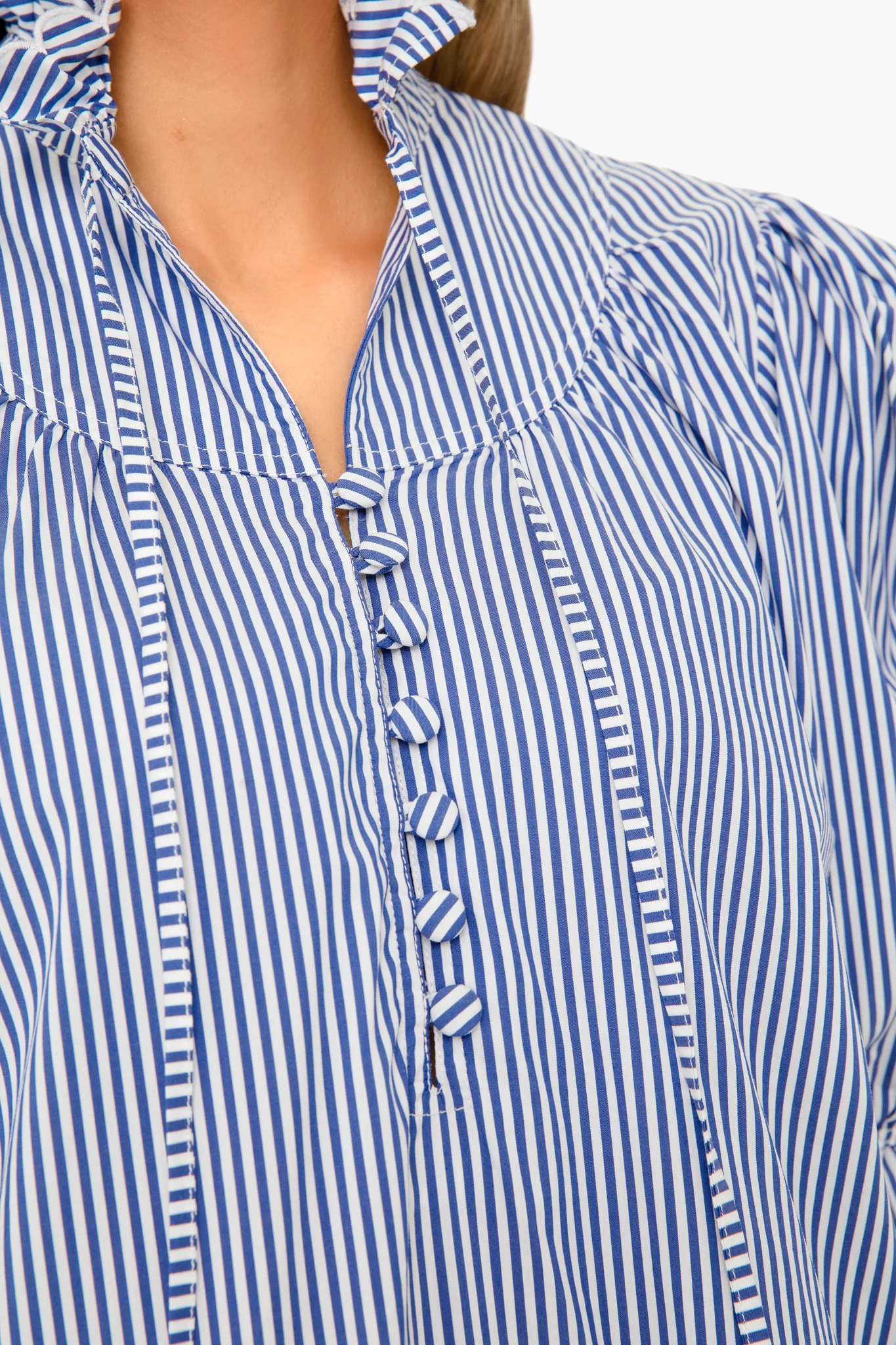 Blue Stripe Holloway Dress - Image 5