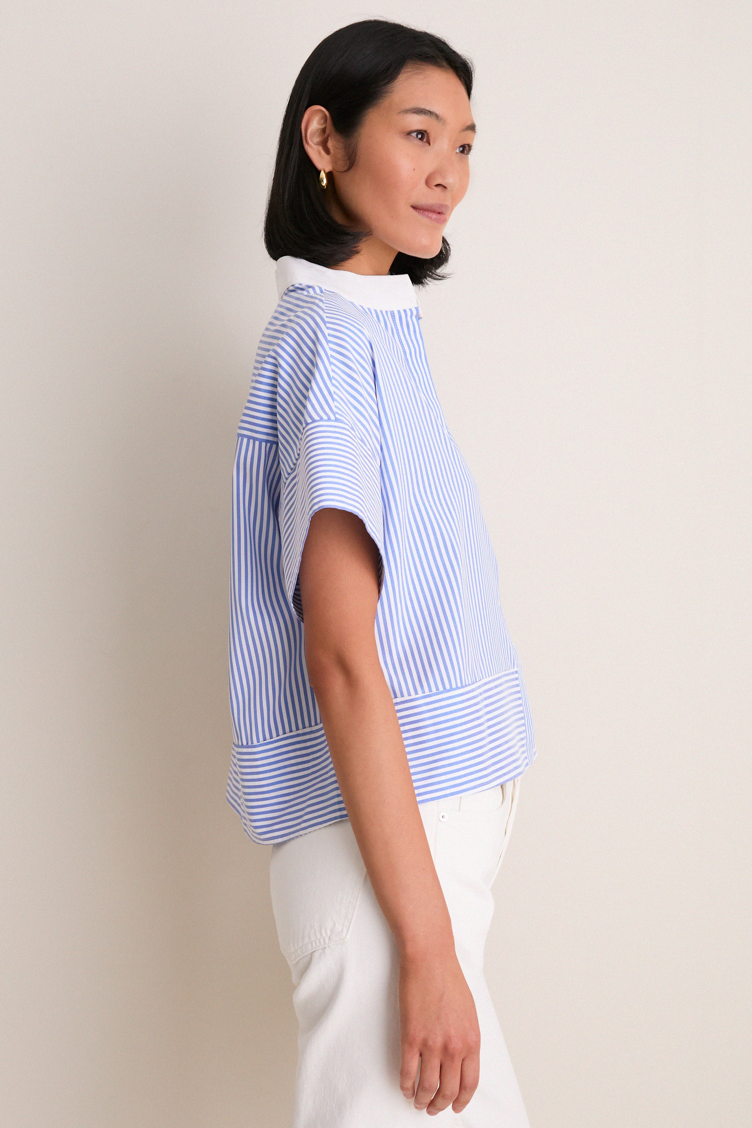 Blue Stripe Sofia Shirt - Image 3
