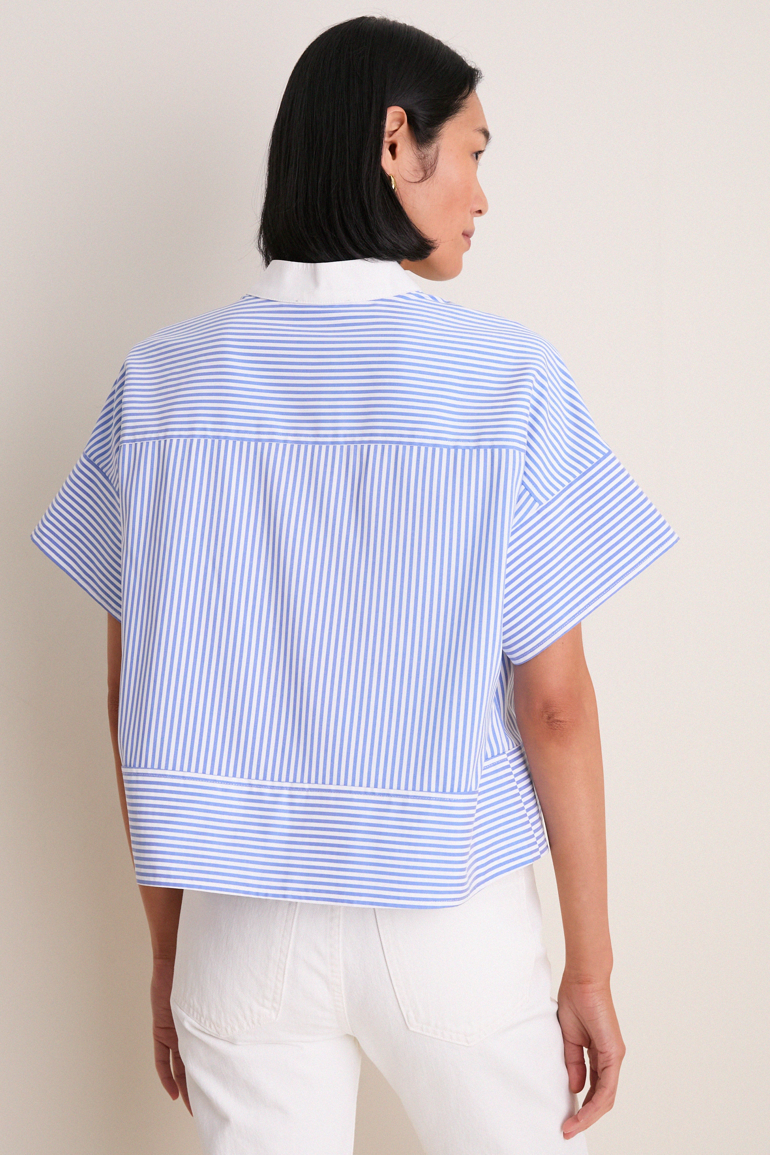 Blue Stripe Sofia Shirt - Image 4