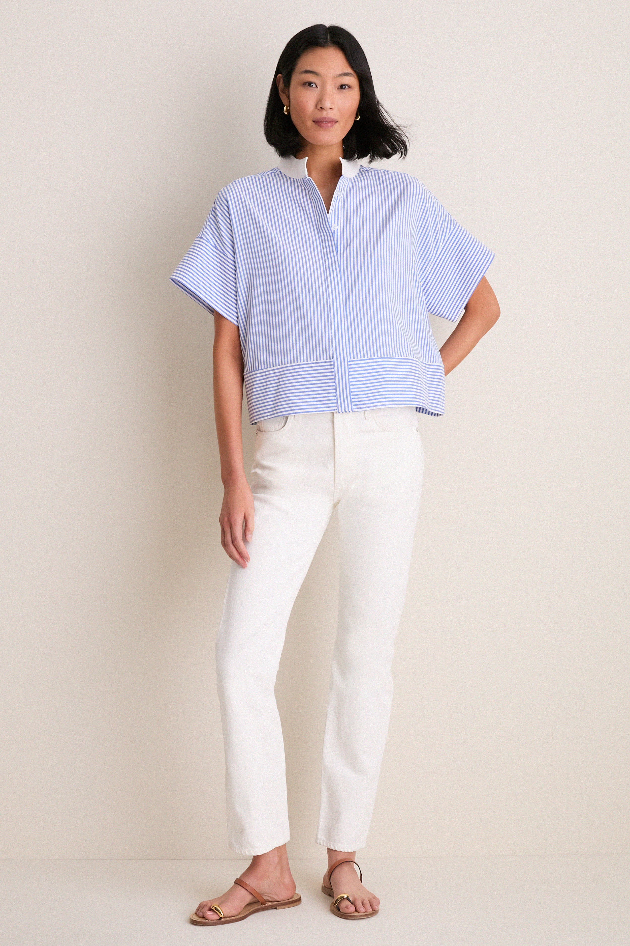 Blue Stripe Sofia Shirt - Image 6