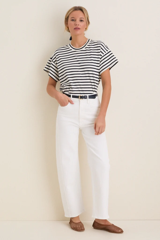 Blue Striped Presley Boyfriend Tee - Image 6