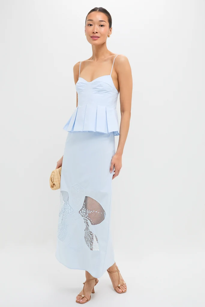 Blue Tint Leonie Midi Skirt - Image 2