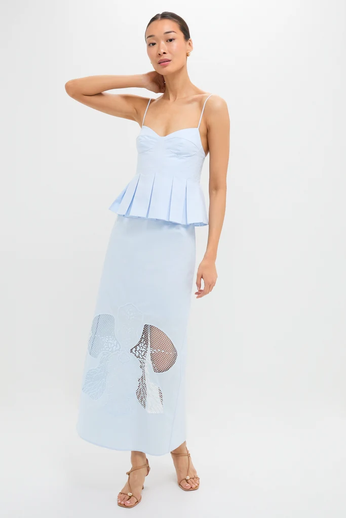 Blue Tint Leonie Midi Skirt - Image 6