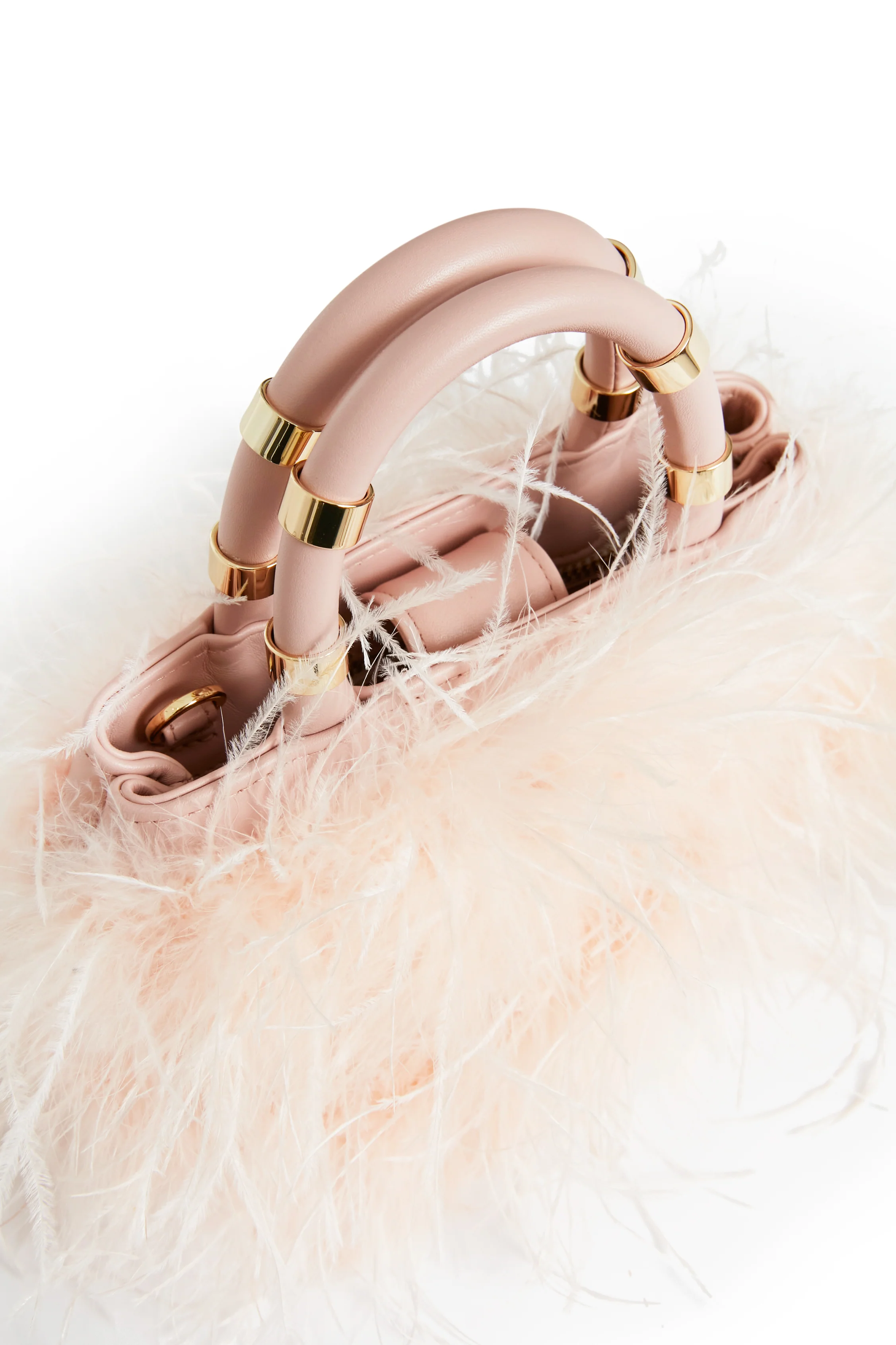 Blush Emily Feather Bag - Image 2