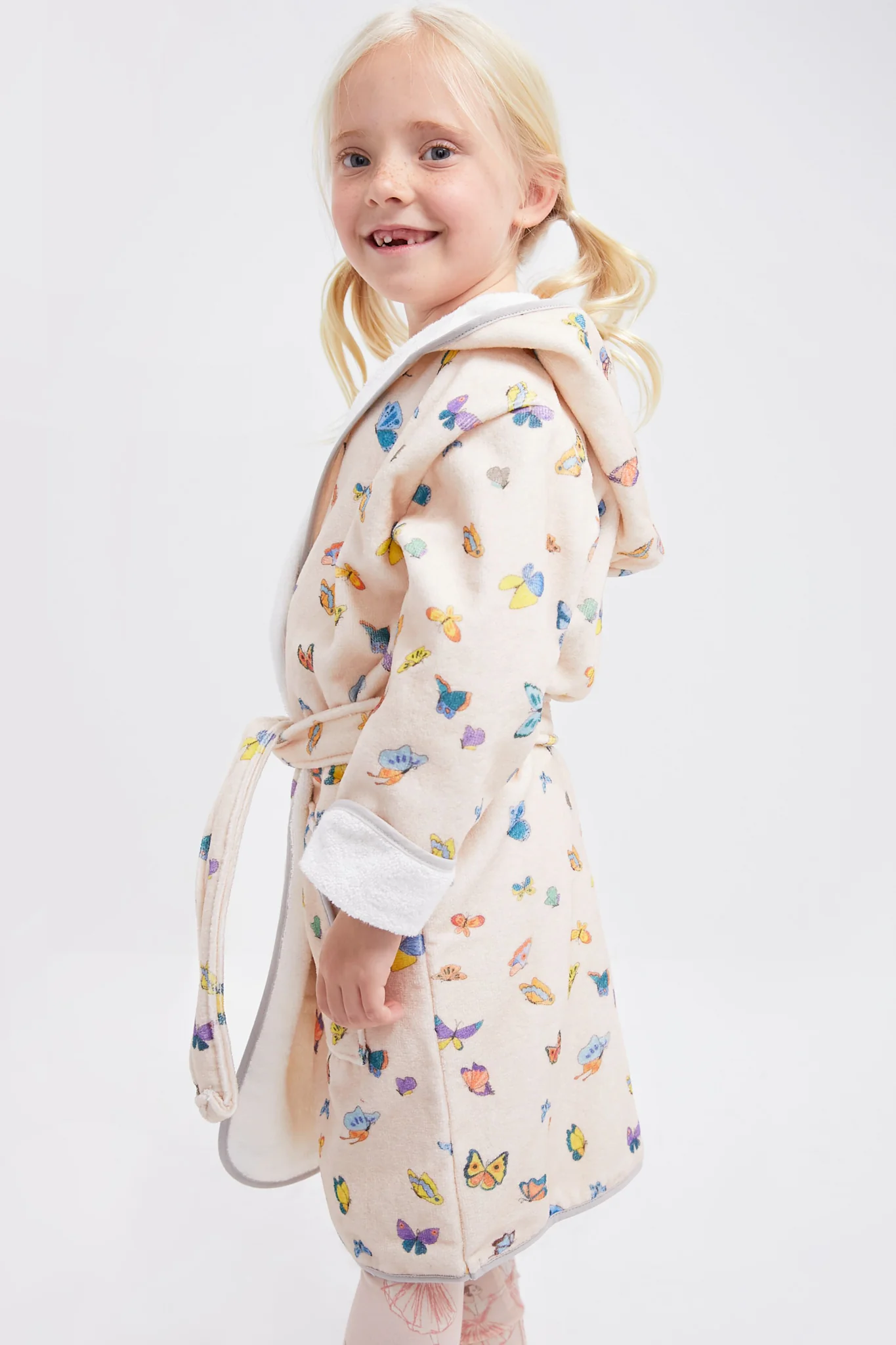 Blush Peach Madame Butterfly Robe - Image 3