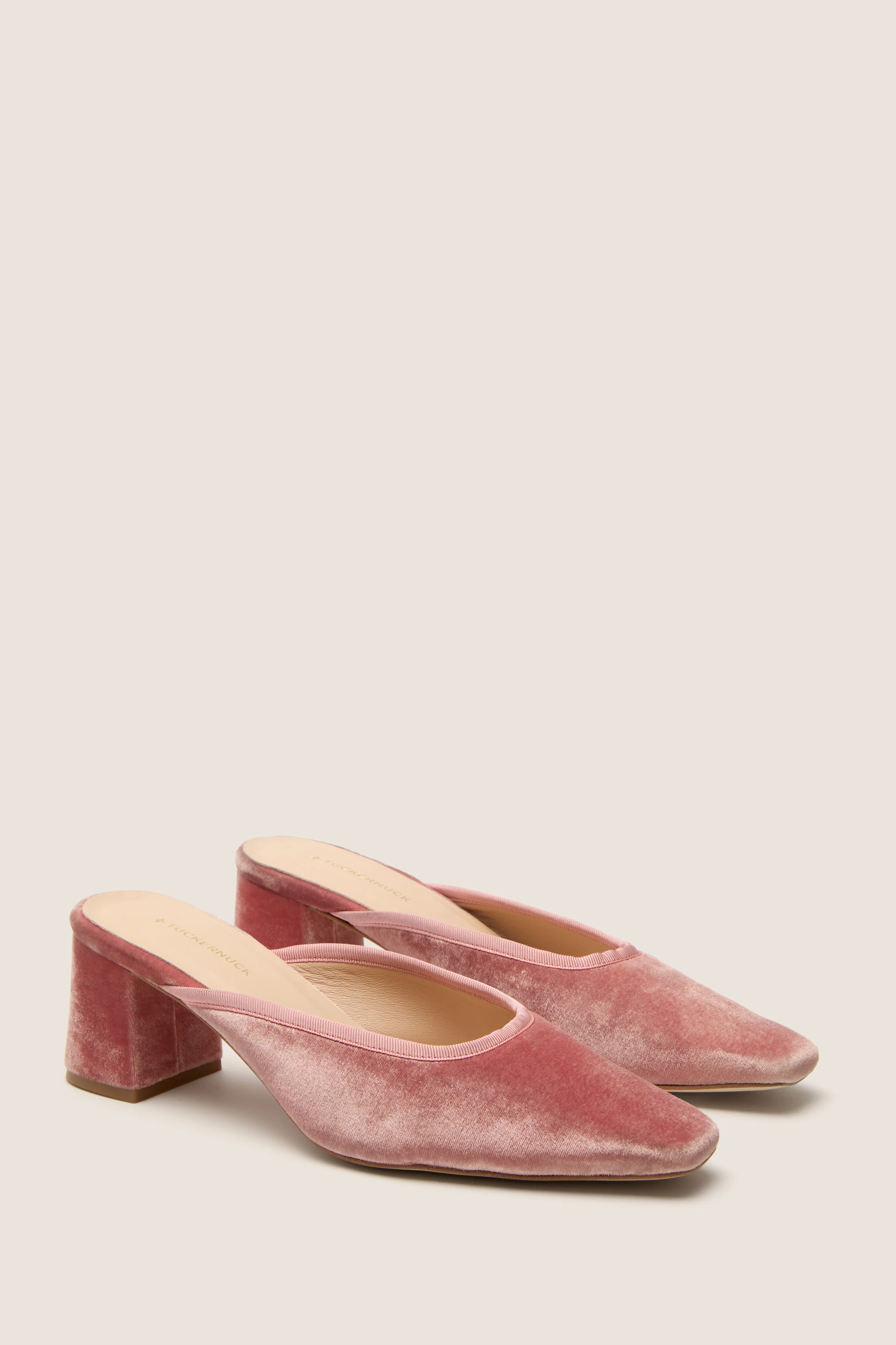 Blush Velvet Tilda Mules - Image 4