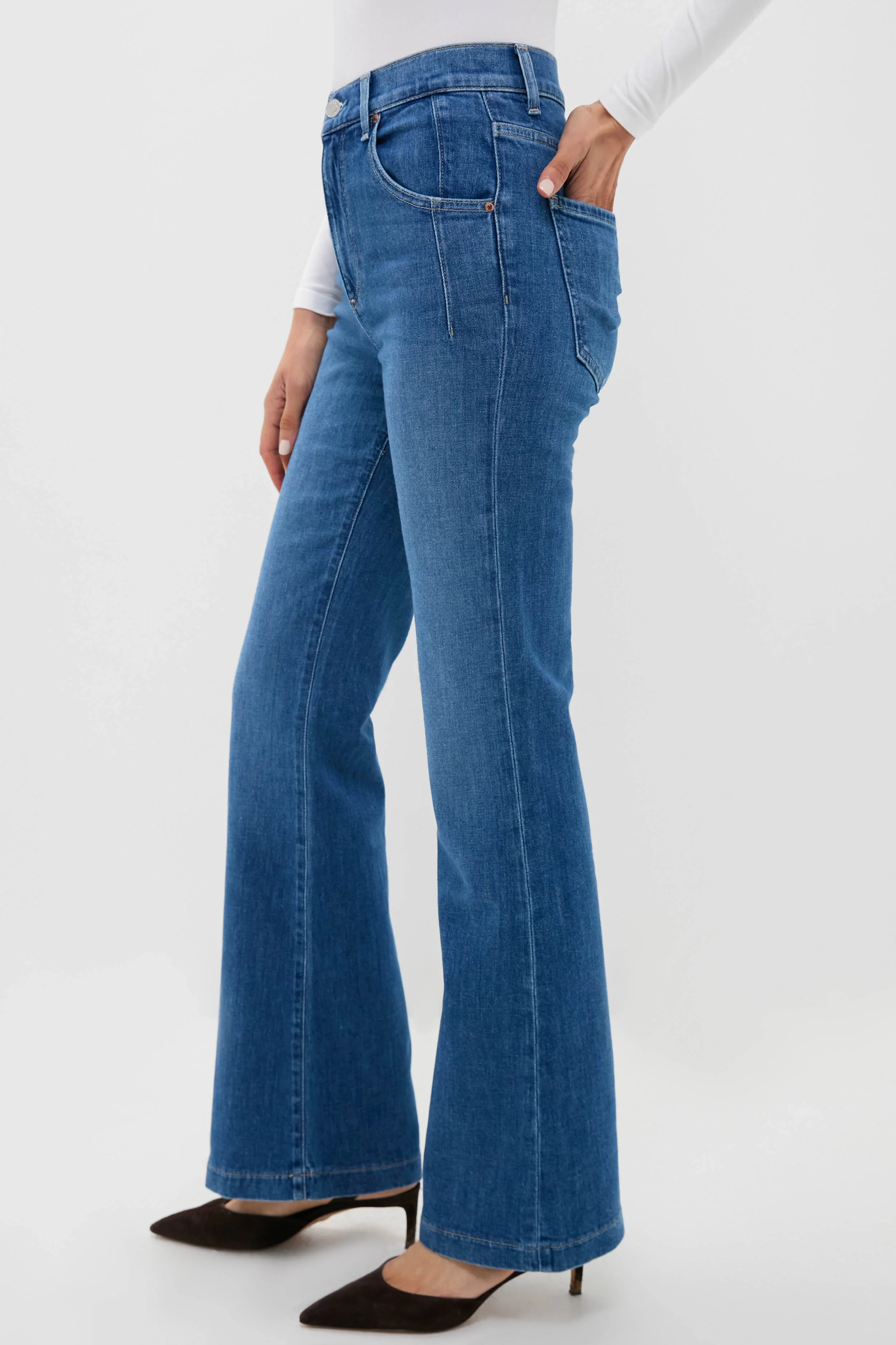 Bohemian Blue High Rise Farrah Flare - Image 3