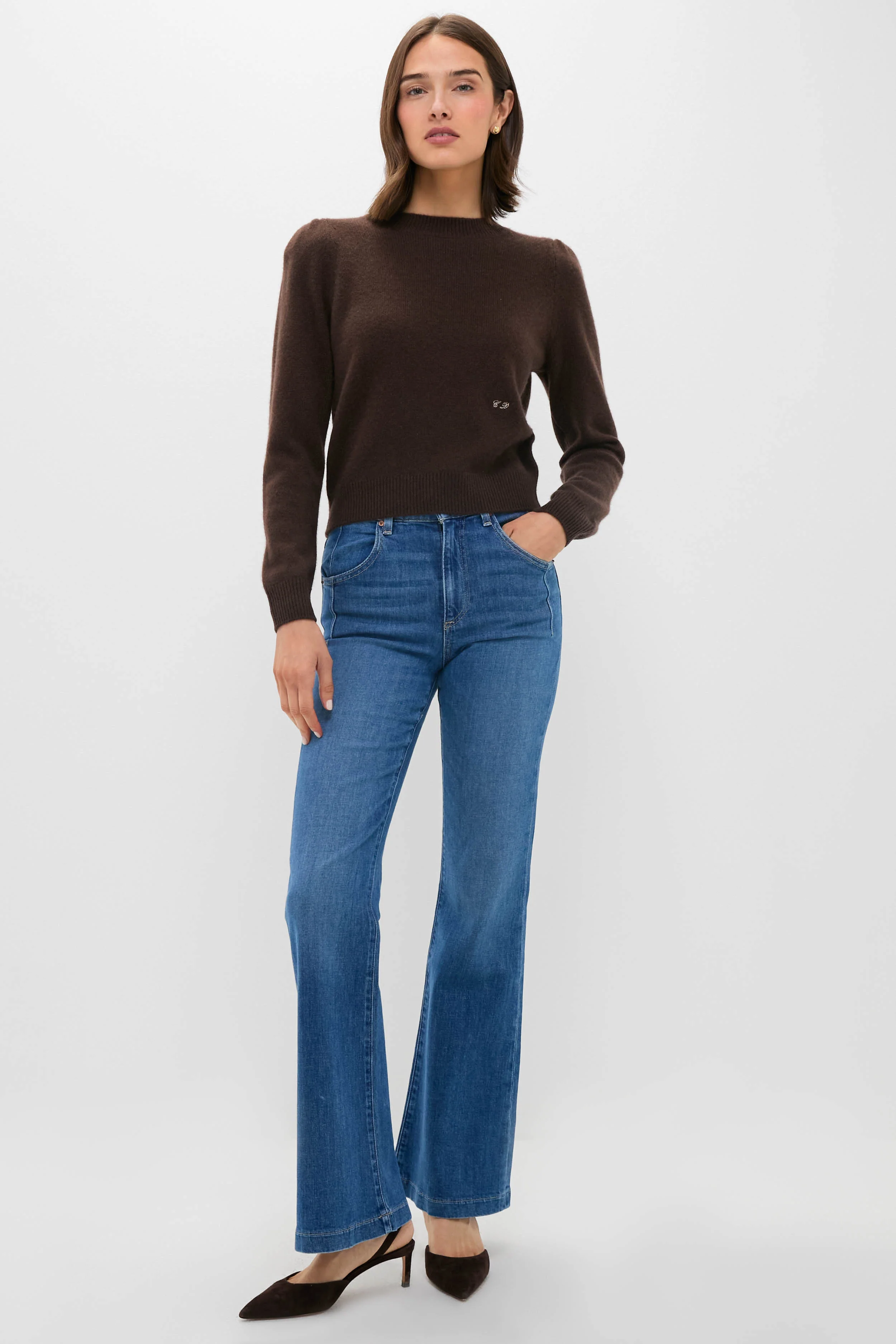 Bohemian Blue High Rise Farrah Flare - Image 4