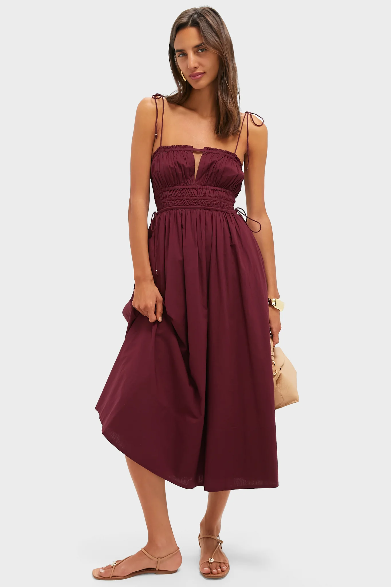 Bordeaux Eldora Midi Dress - Image 2