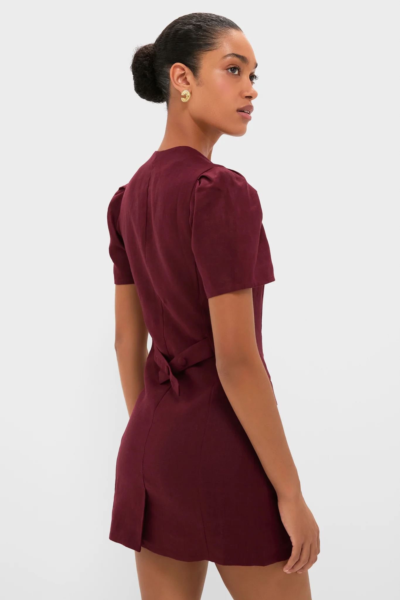 Bordeaux Emma Mini Dress - Image 4
