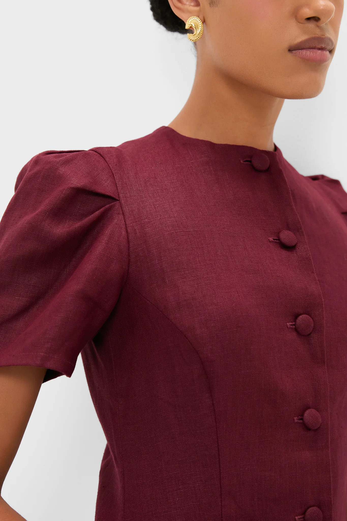 Bordeaux Emma Mini Dress - Image 5
