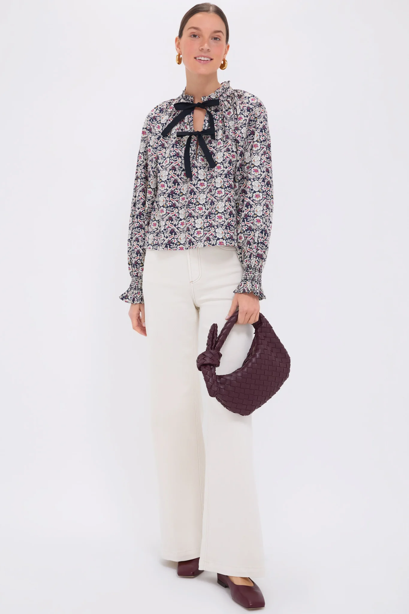 Bordeaux Plume Aiden Top - Image 2