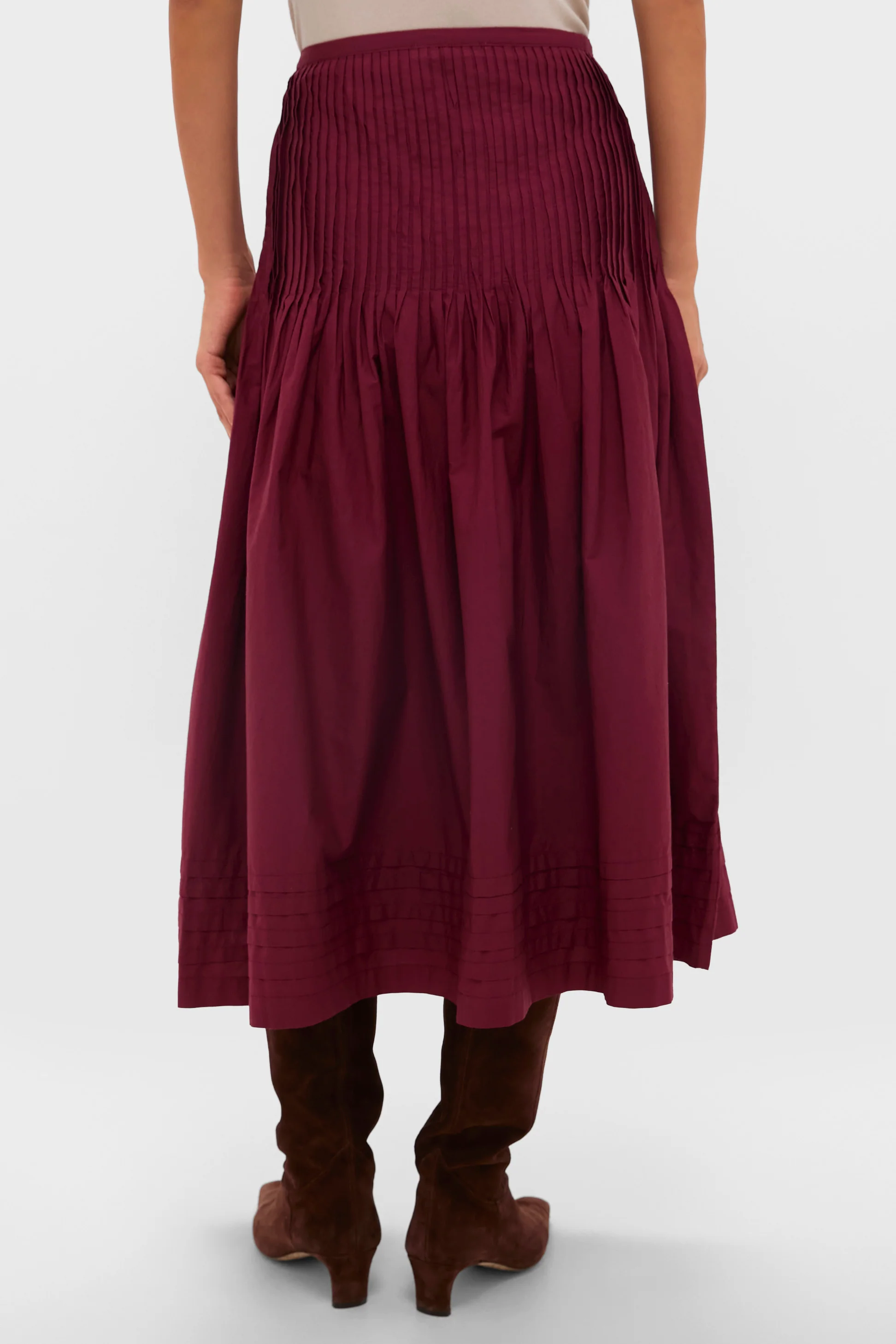 Bordeaux Rosa Midi Skirt - Image 4