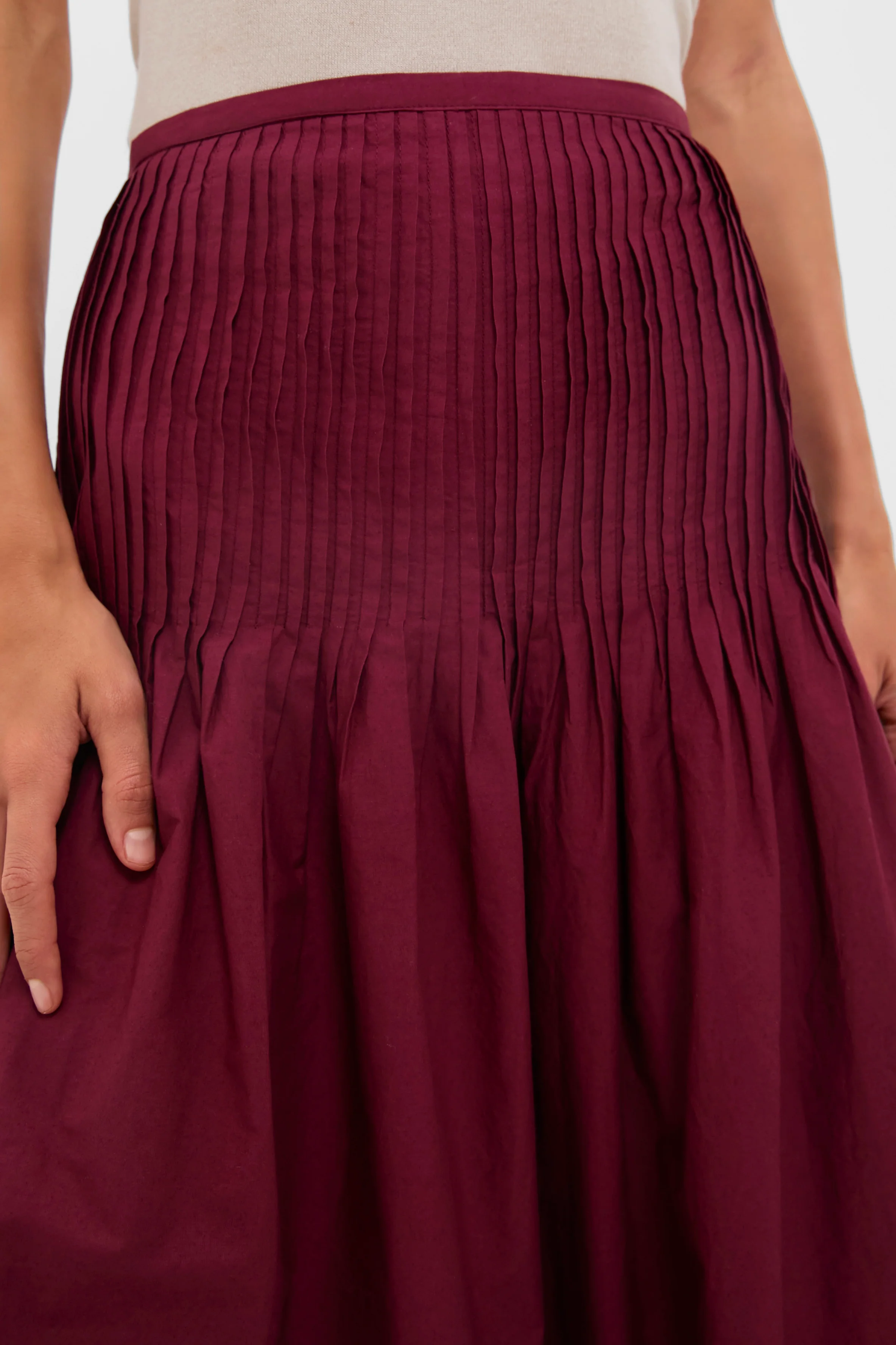 Bordeaux Rosa Midi Skirt - Image 5