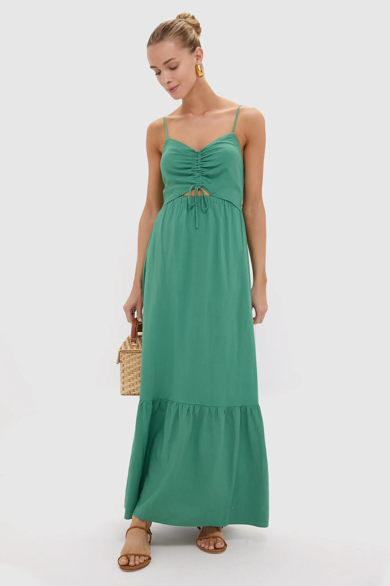 Botanical Green Winslet Maxi Dress - Image 2