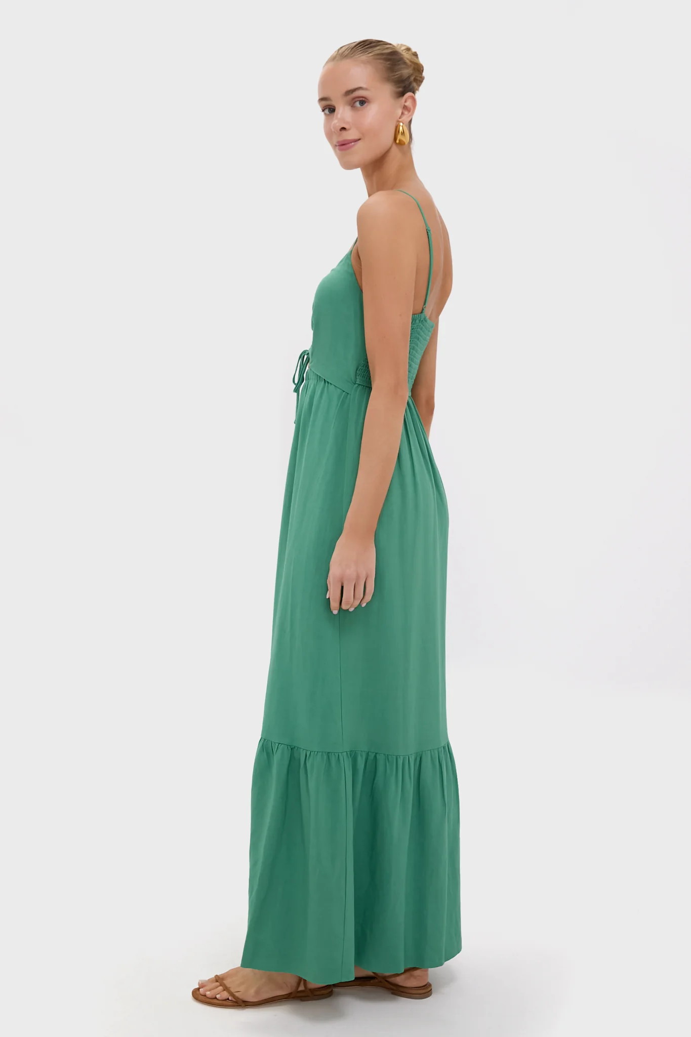 Botanical Green Winslet Maxi Dress - Image 3