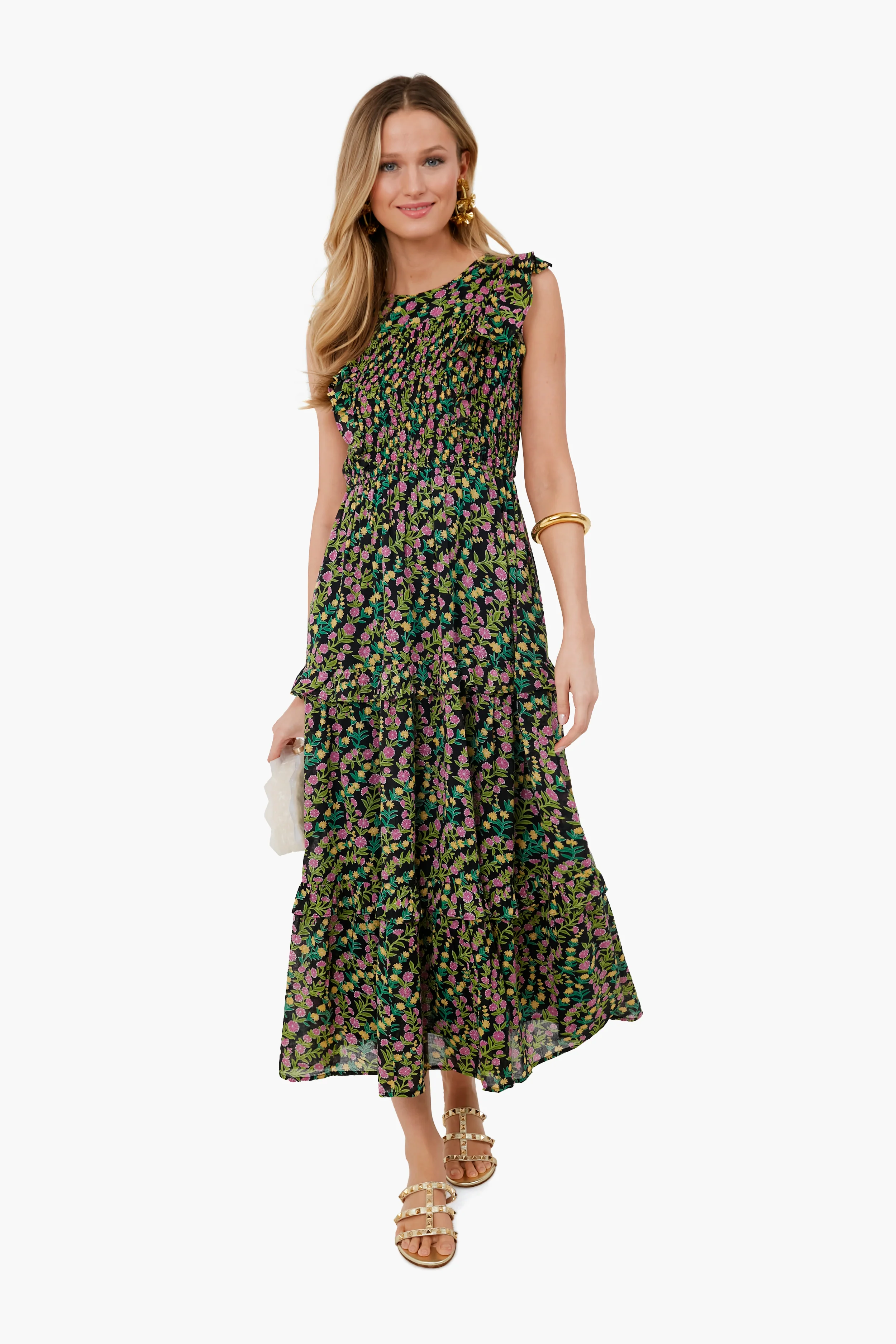 Boundless Floral Black Iris Dress - Image 2