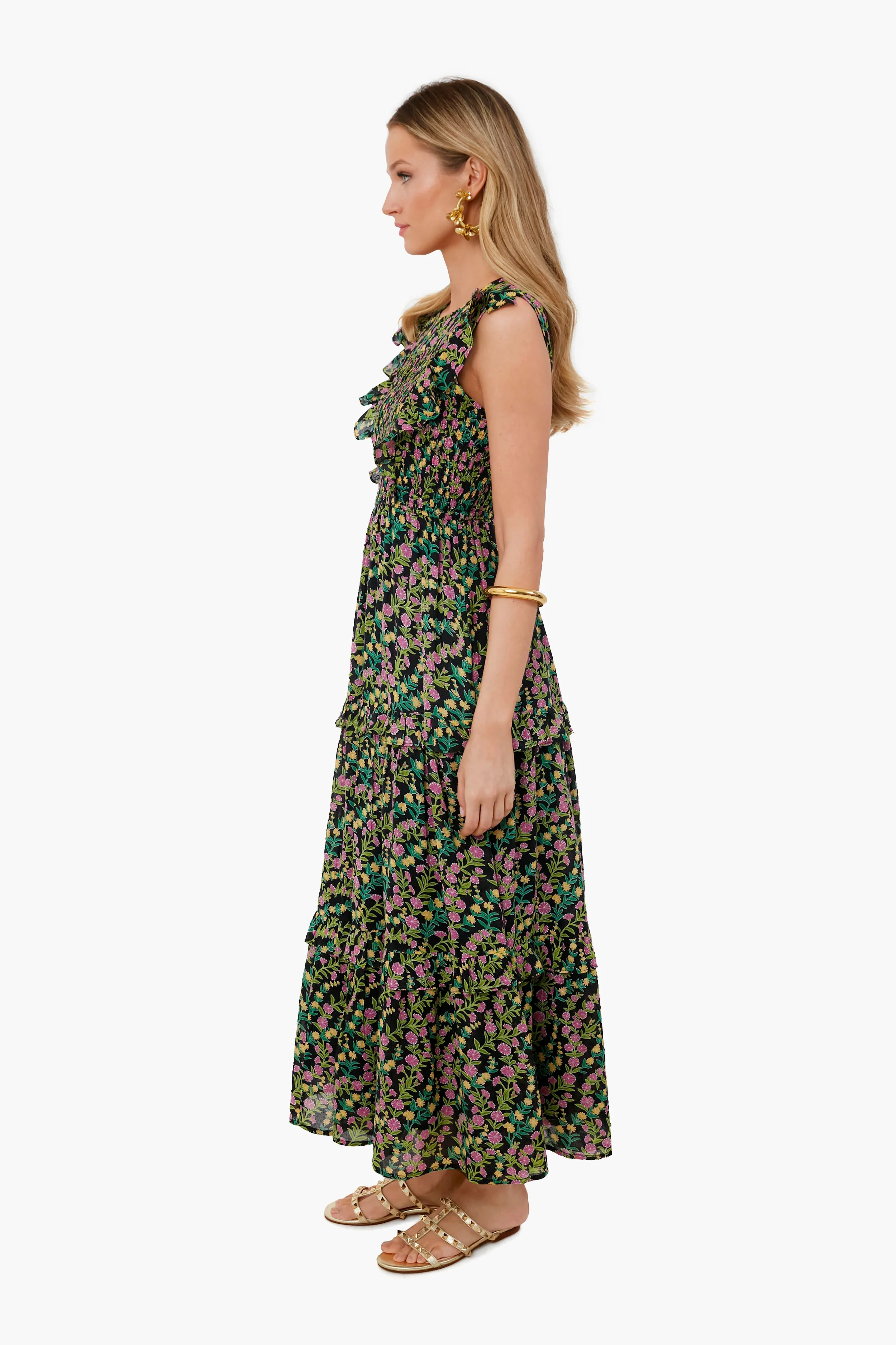 Boundless Floral Black Iris Dress - Image 3