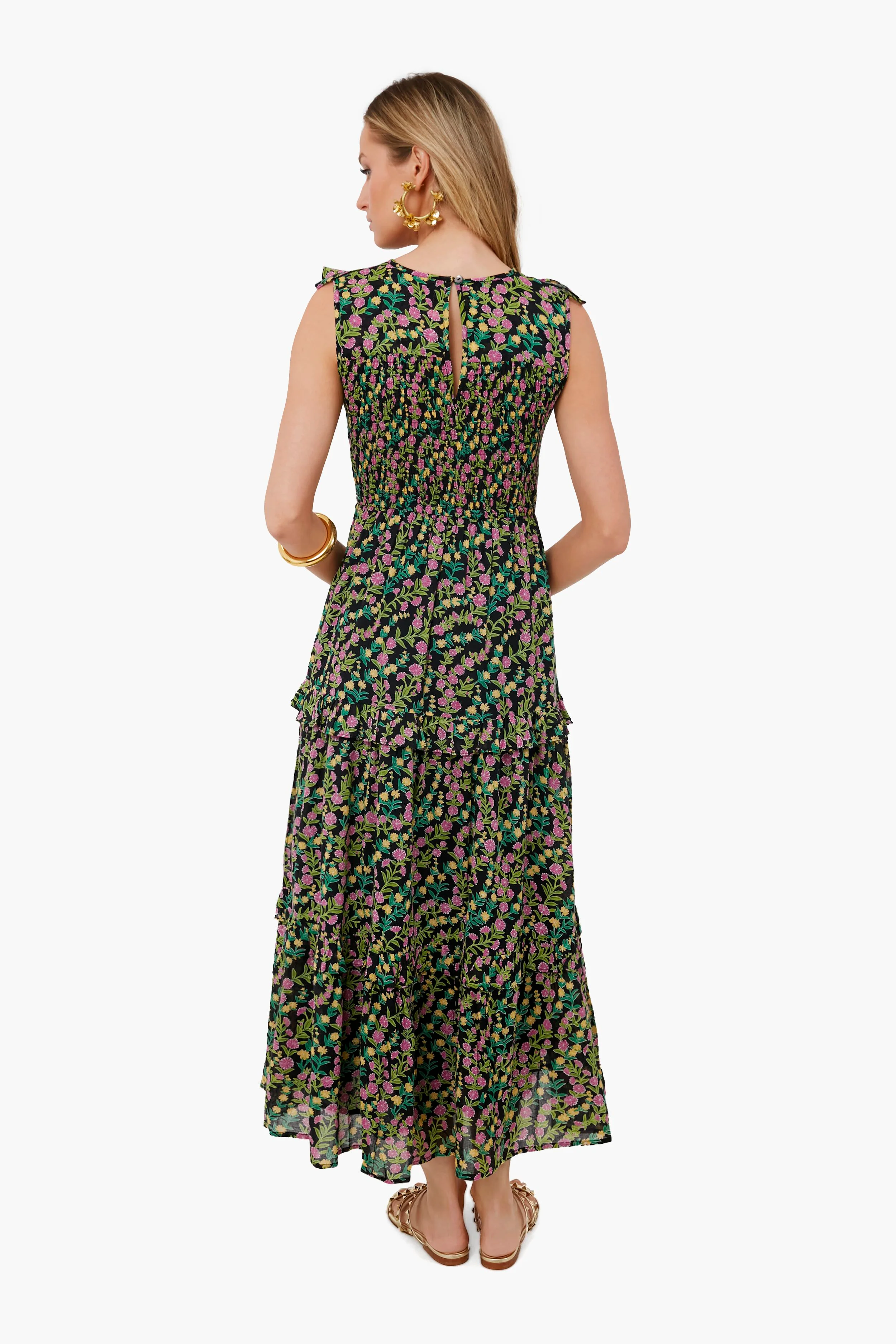 Boundless Floral Black Iris Dress - Image 4