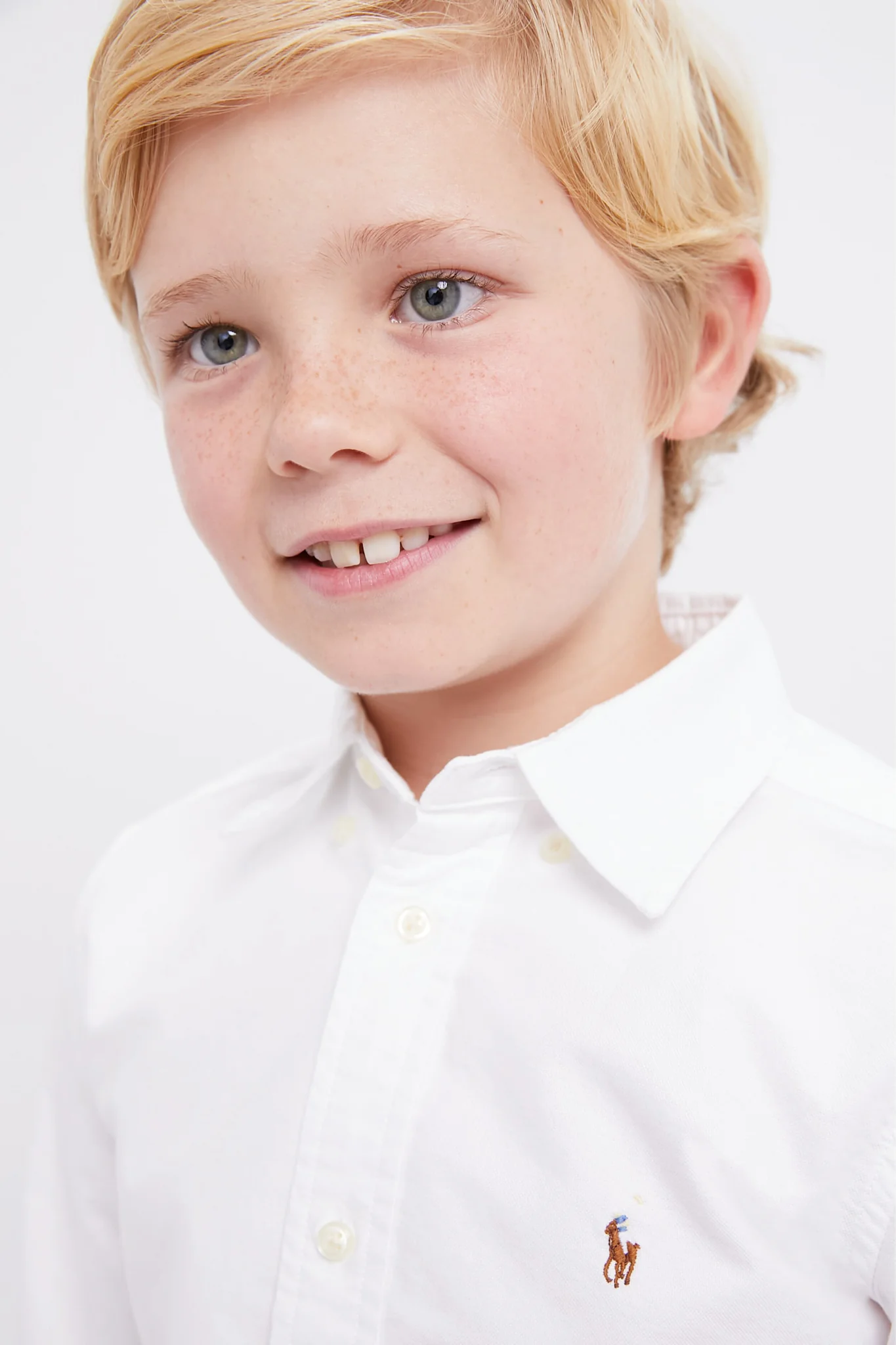 Boys White Long-Sleeve Oxford Button-Down Sportshirt - Image 4