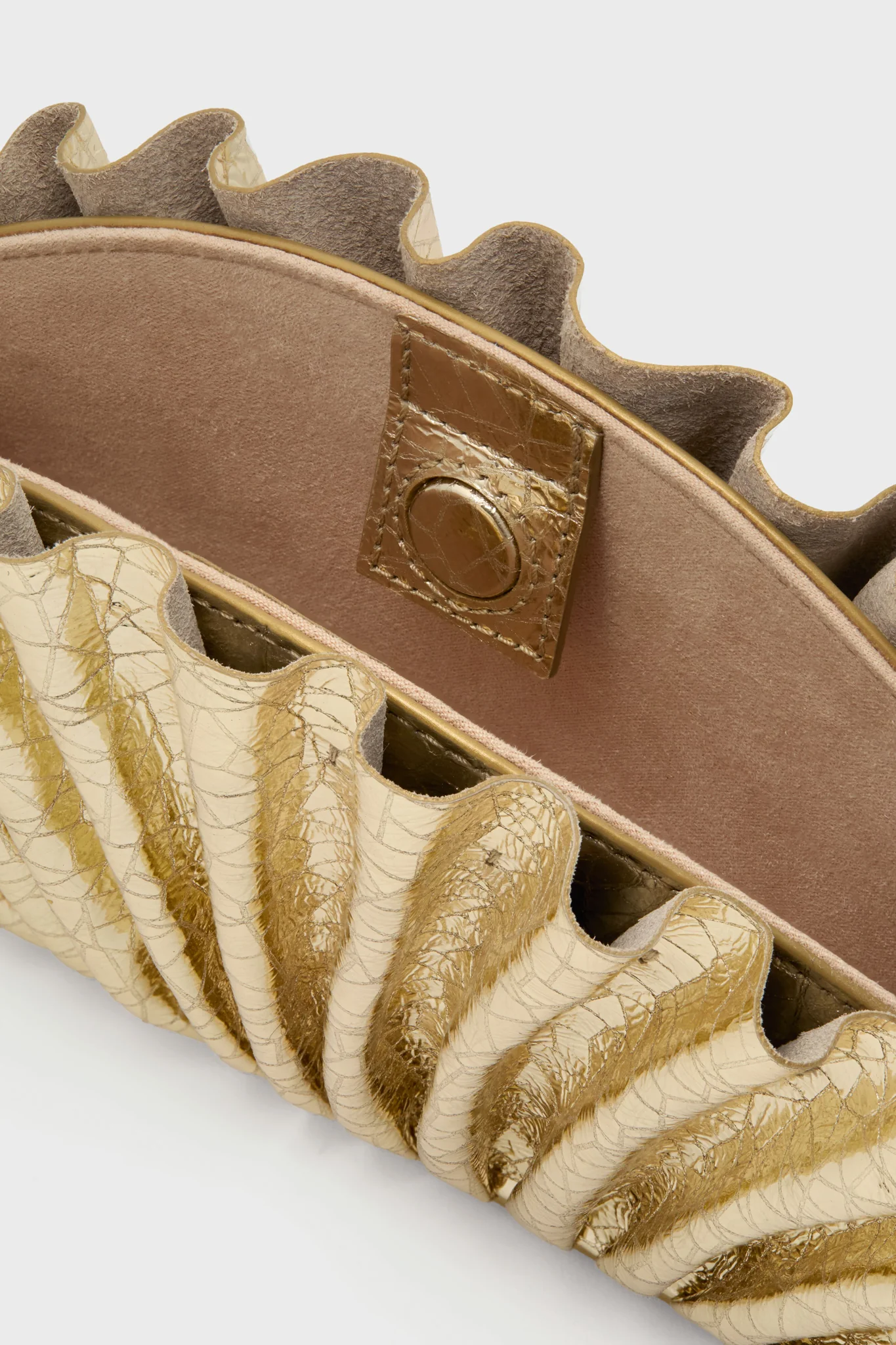 Bright Brass Mini Nala Clutch - Image 5