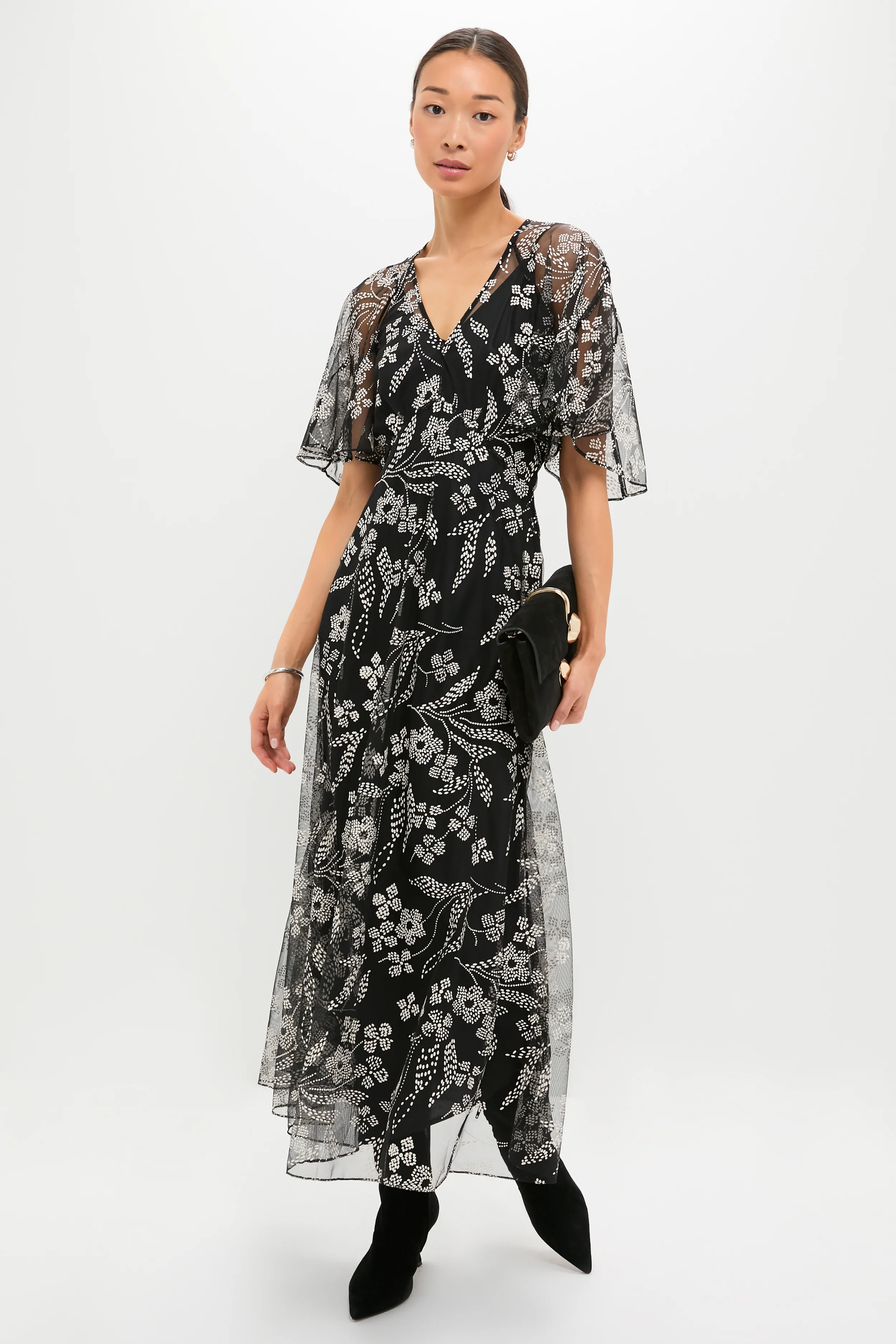 Brocade Floral The Festal Dress - Image 2