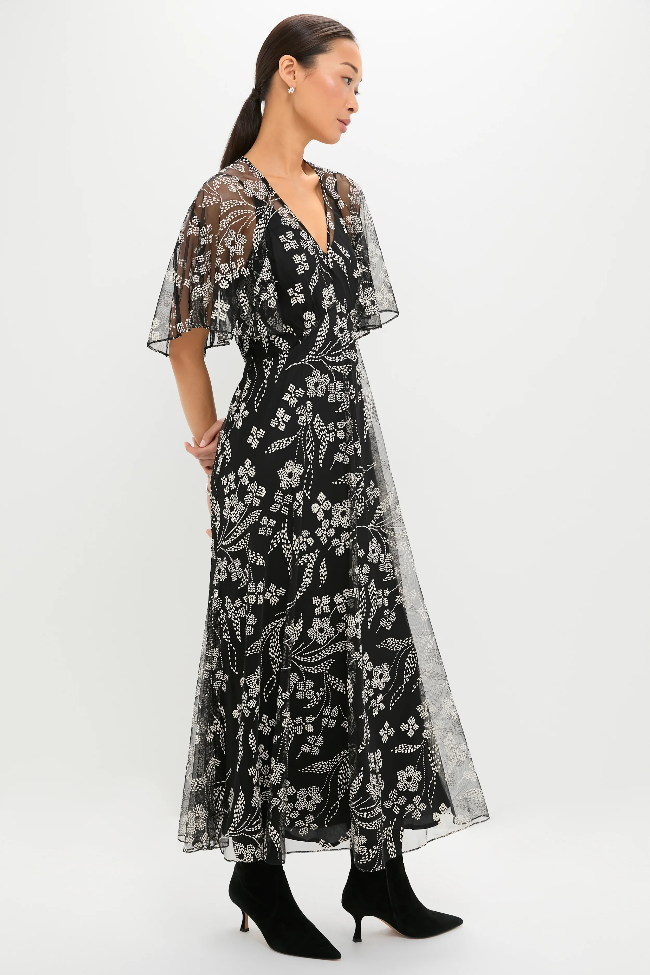 Brocade Floral The Festal Dress - Image 3