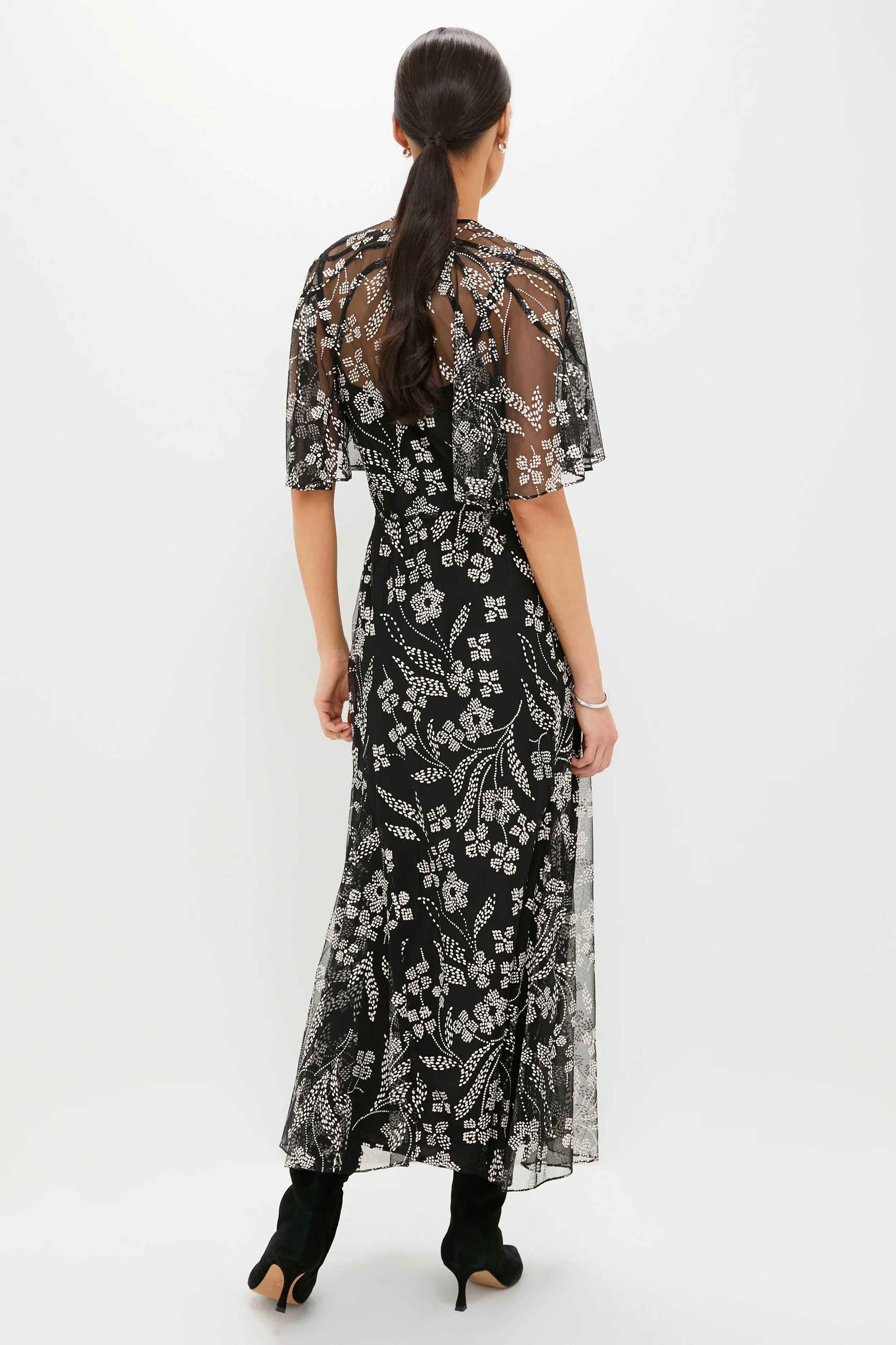 Brocade Floral The Festal Dress - Image 4