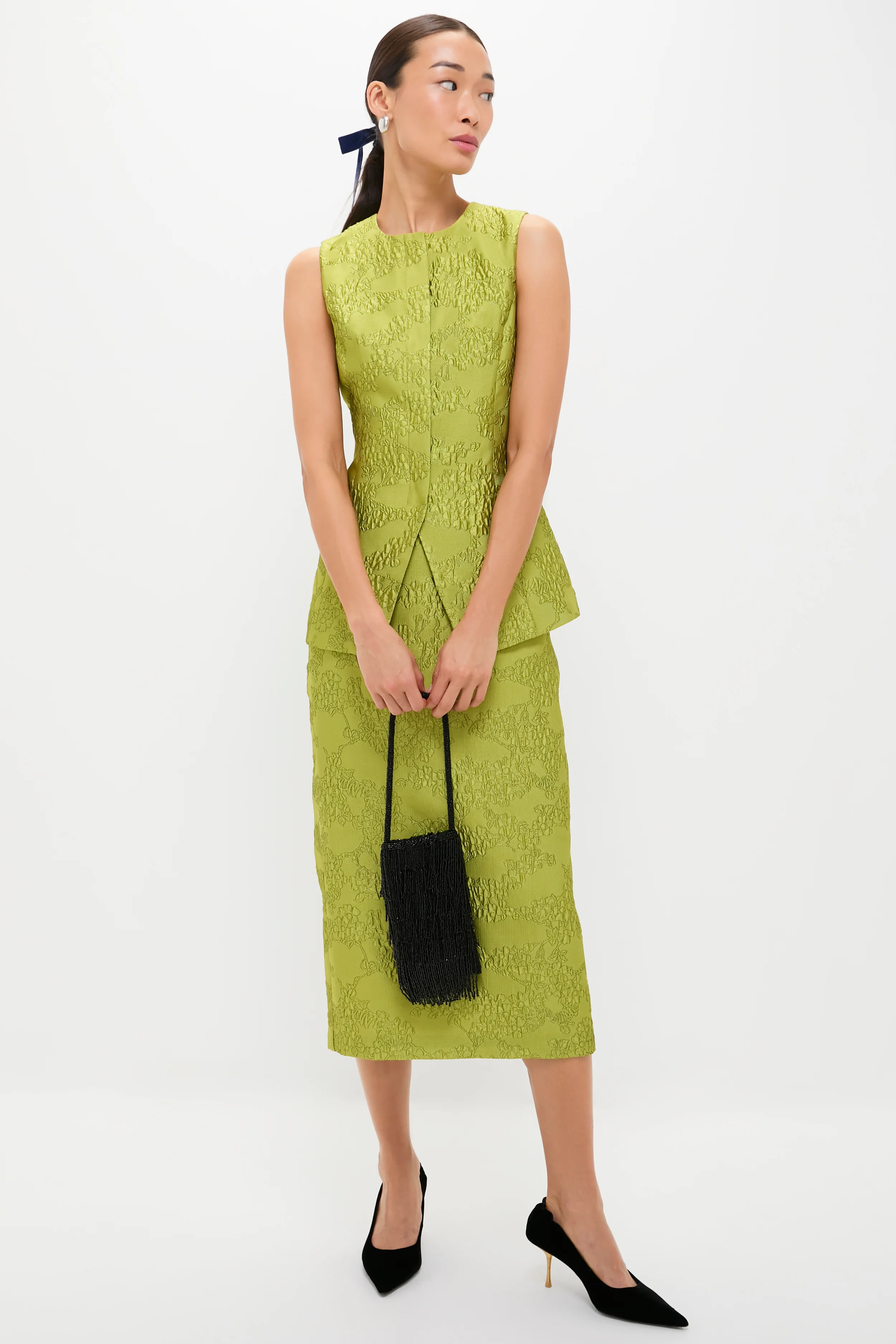 Brocade Metallic Ellington Skirt - Image 2