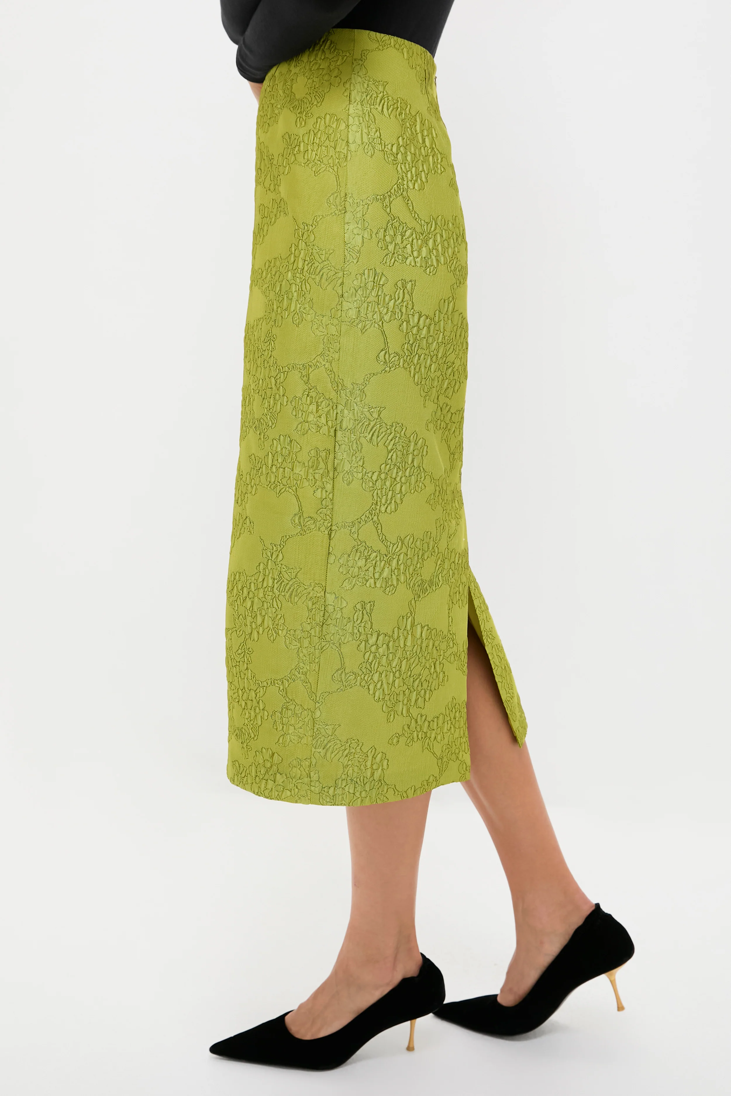 Brocade Metallic Ellington Skirt - Image 3
