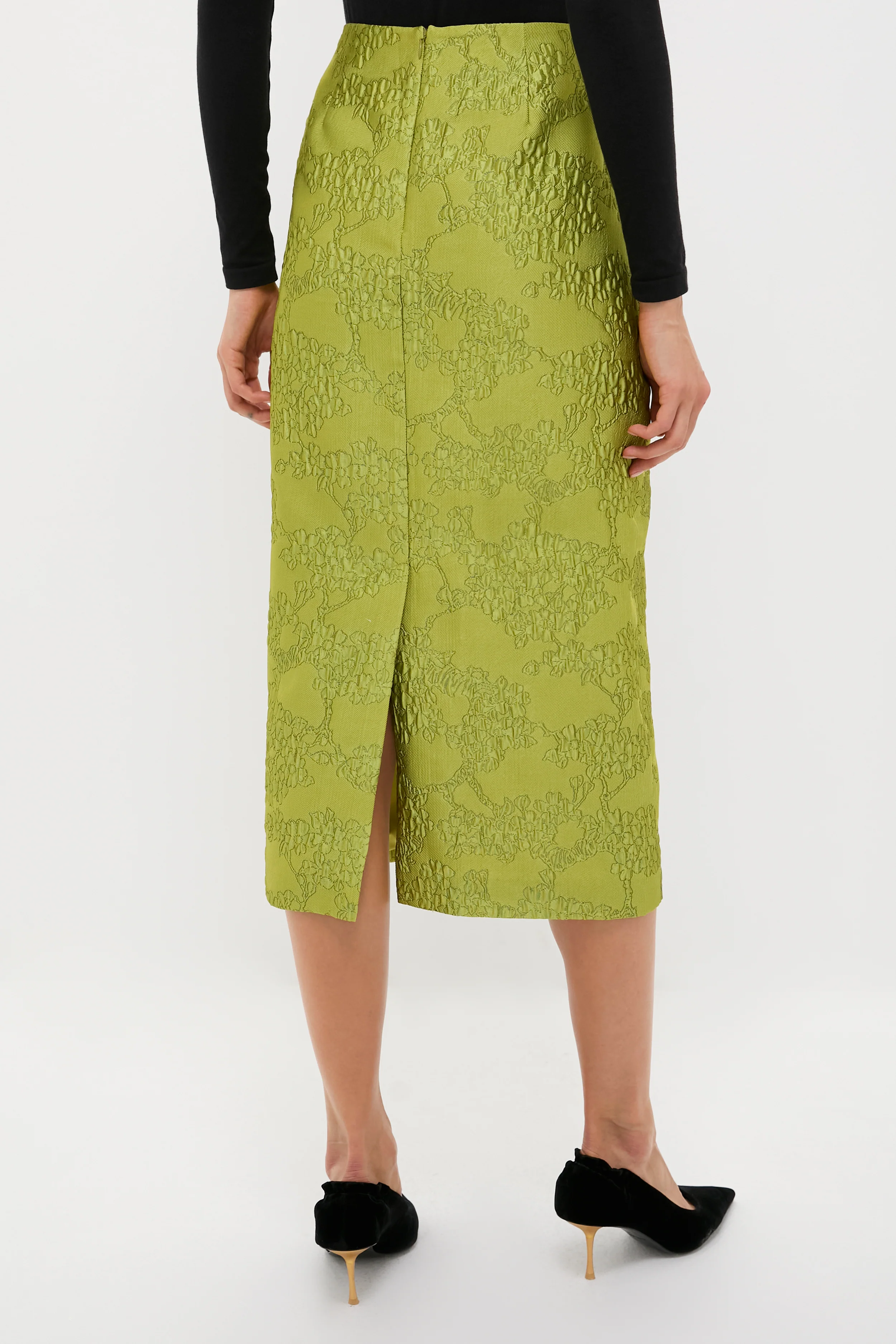 Brocade Metallic Ellington Skirt - Image 4