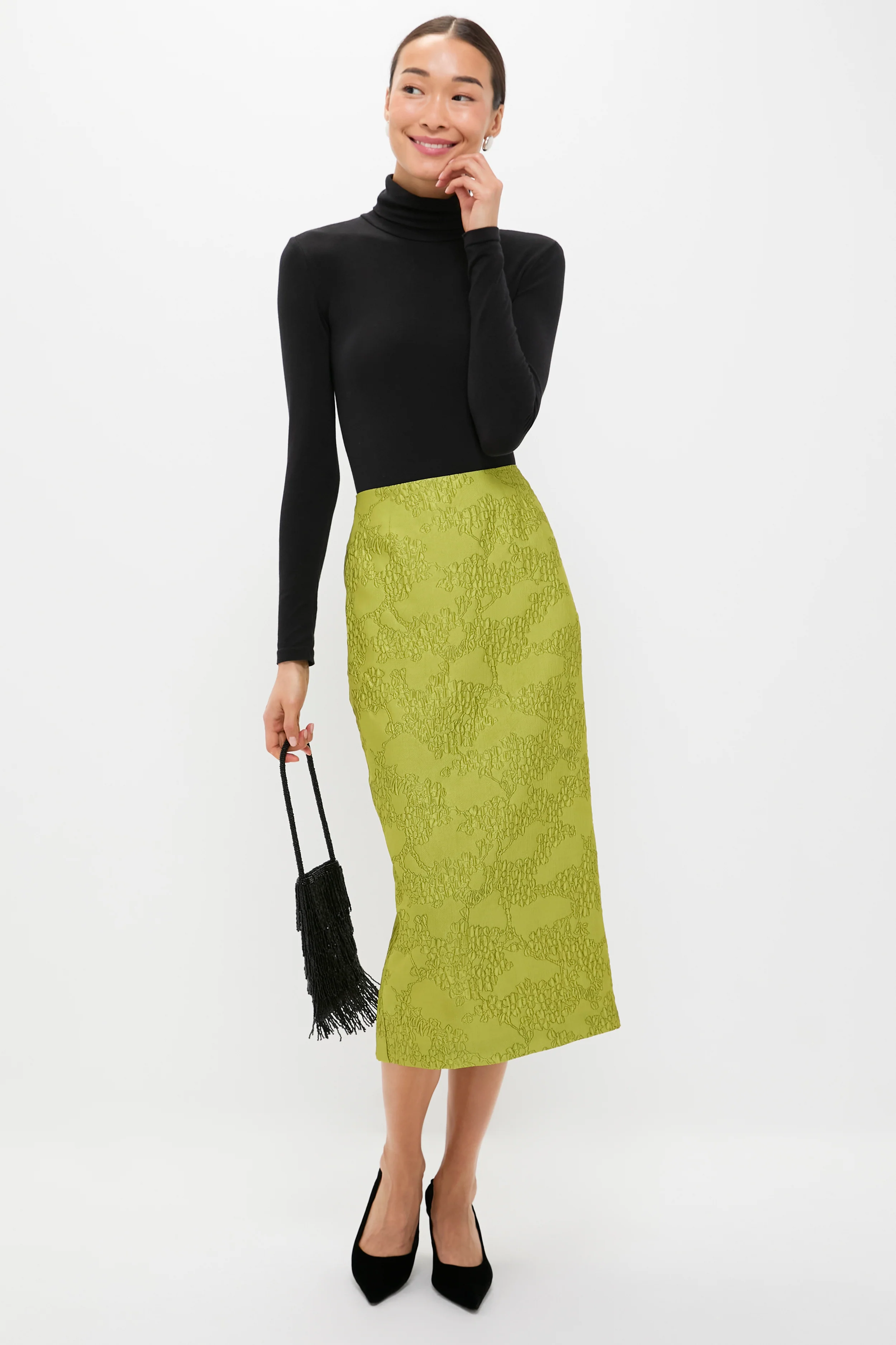 Brocade Metallic Ellington Skirt - Image 6