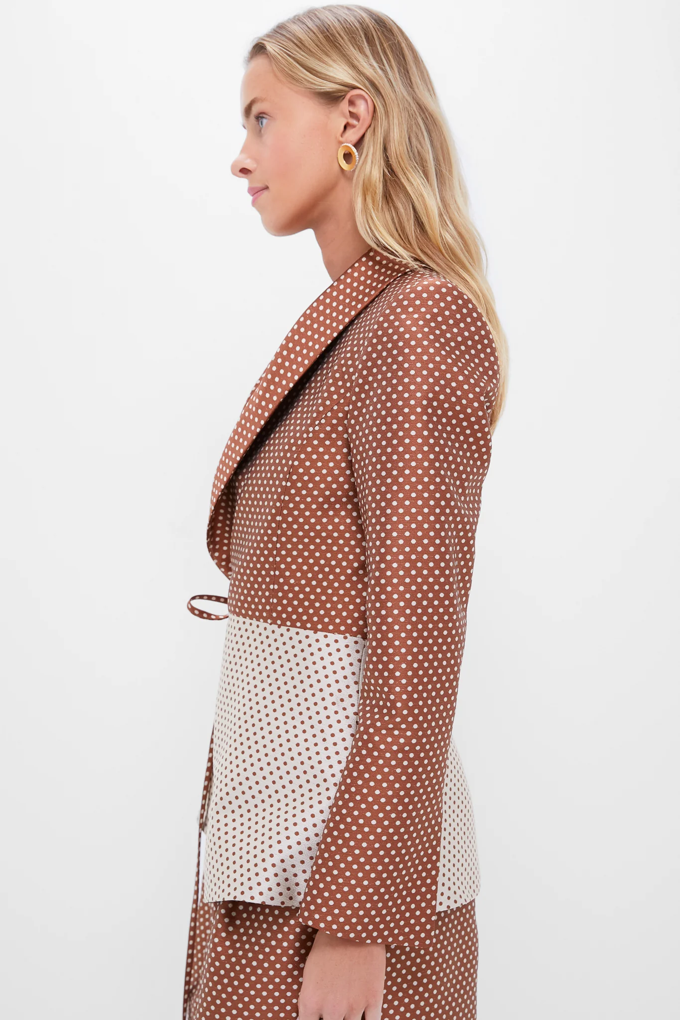 Brown and Cream Rapt Attention Blazer - Image 3