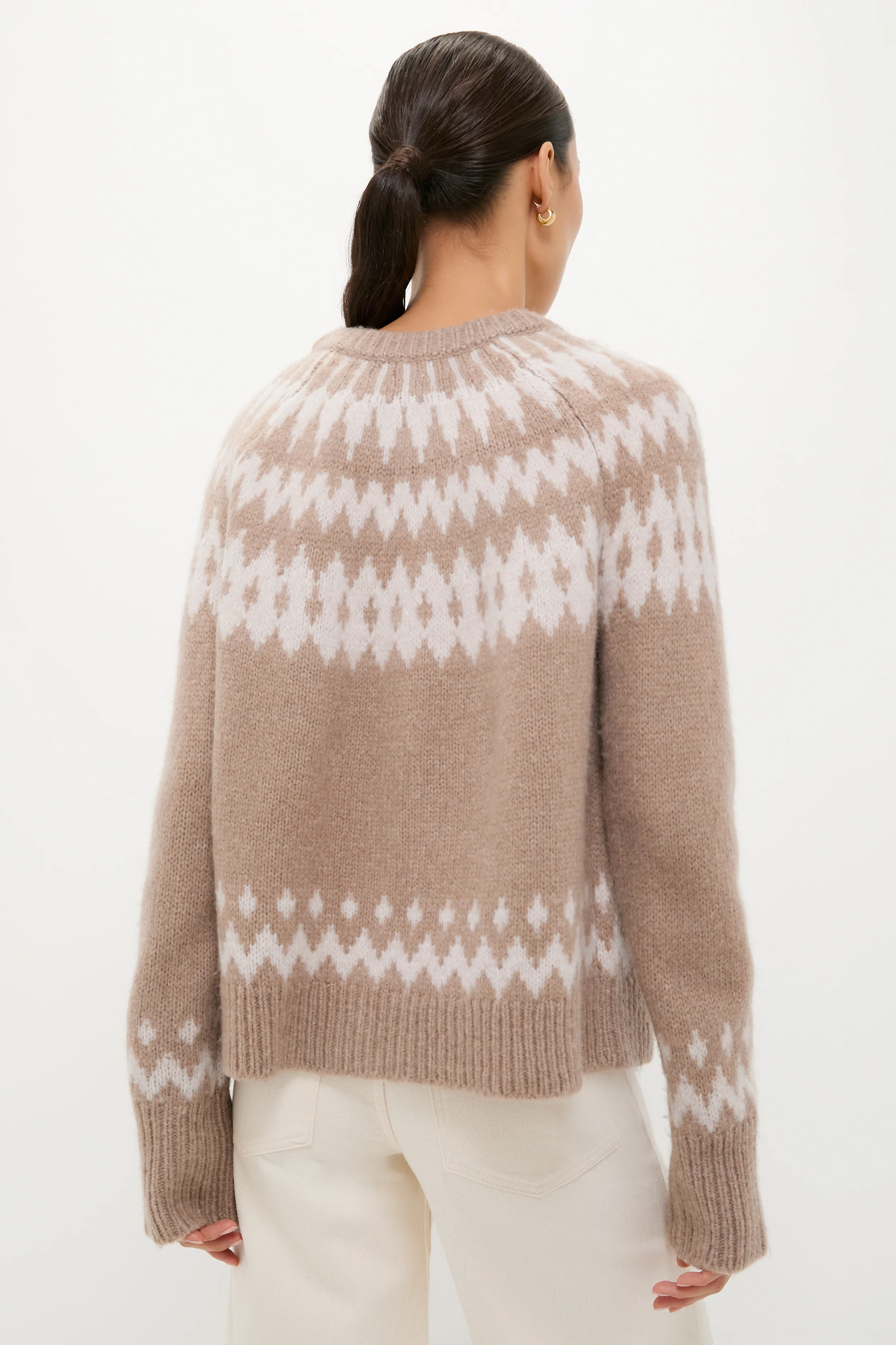 Brown and Gray Marlow Fair Isle Cardigan - Image 5