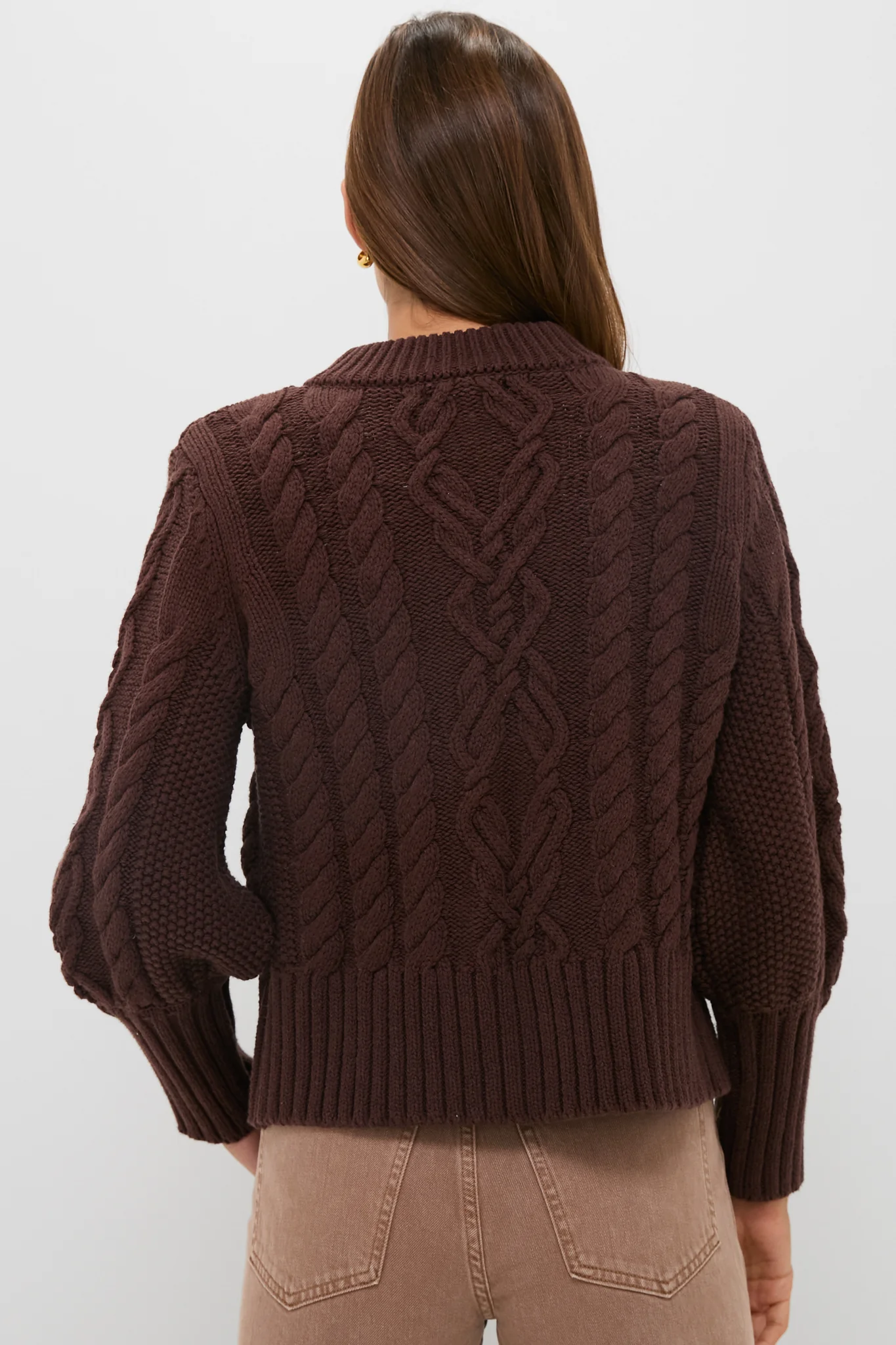Brown Cotton Colette Cardigan - Image 4