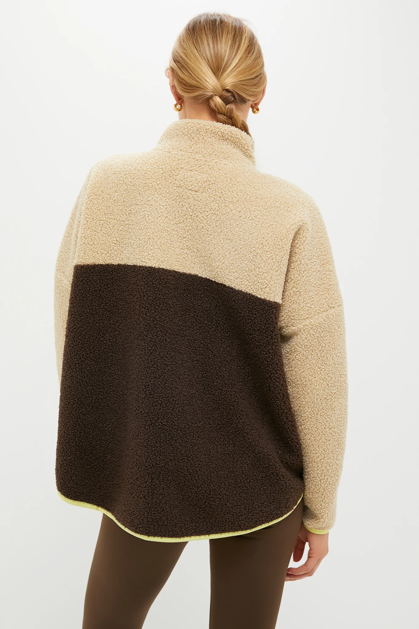 Brown Fleece Cady Quarter Zip - Image 4